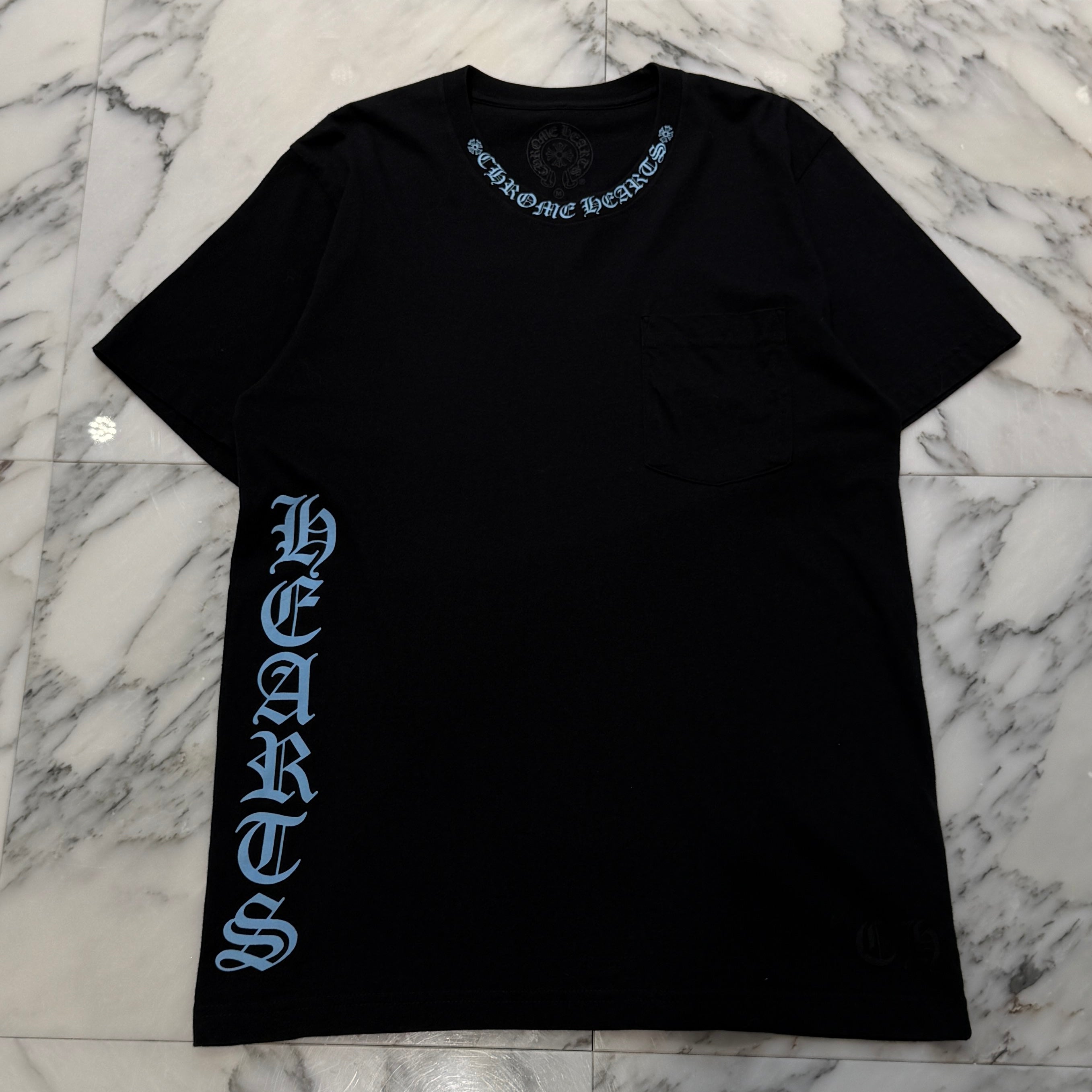 CHROME HEARTS Side Logo Neck Logo Print Tee Size M クロムハーツ サイドロゴ ネックロゴプリント Tシャツ サイズM