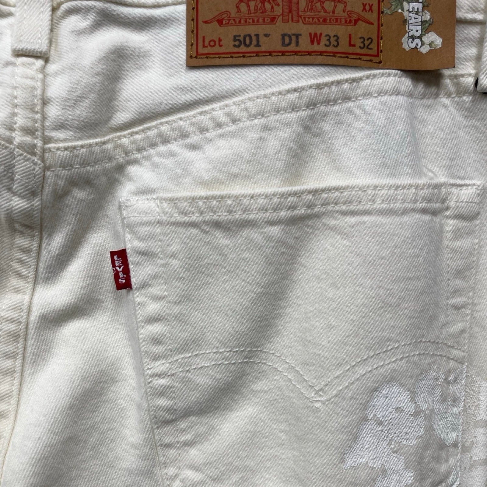 Denim Tears × Levi's Cotton Wreath Jeans CA00342 WPL423 Size W33 L32