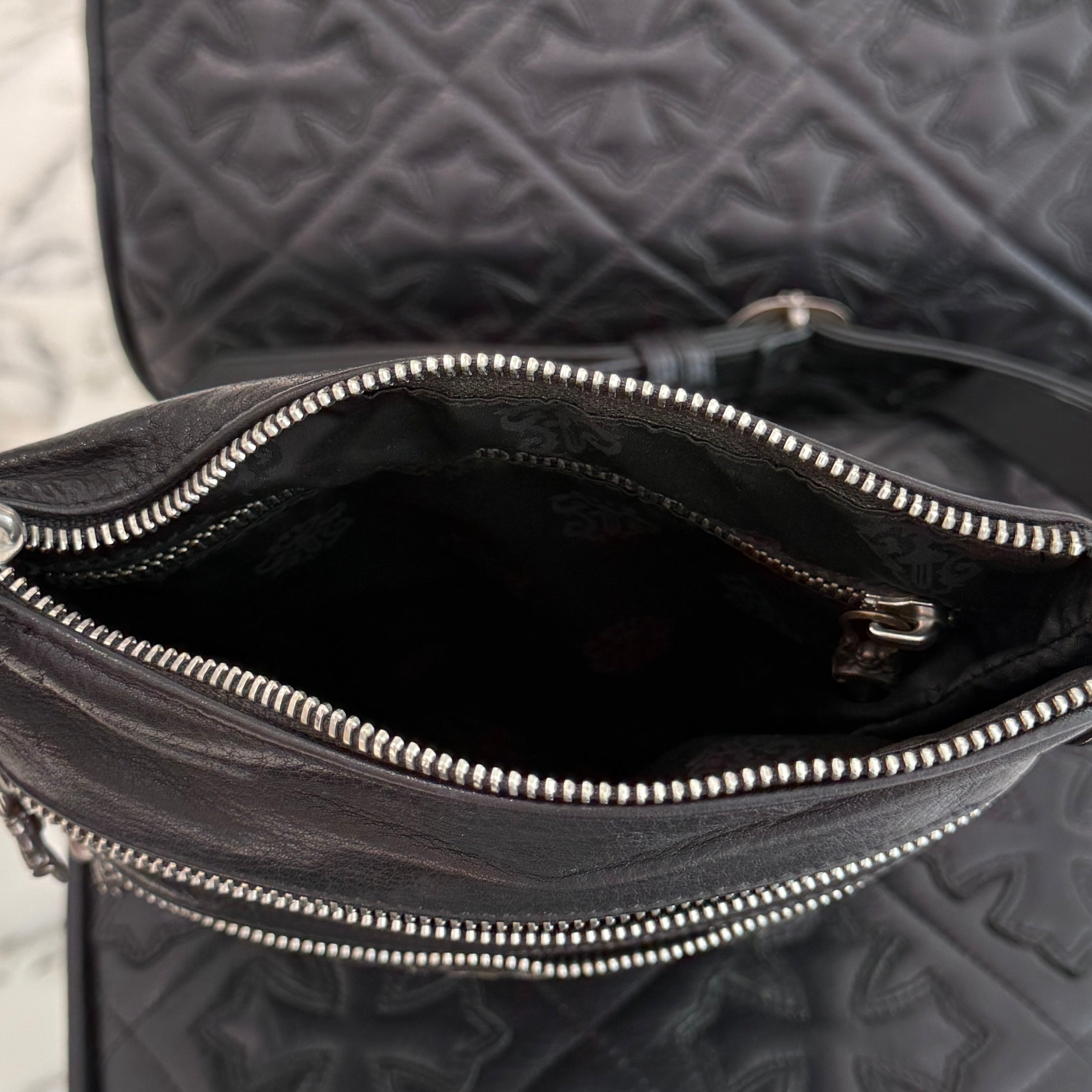 CHROME HEARTS PERRY Leather Shoulder Bag クロムハーツ ペリー レザー ショルダーバッグ