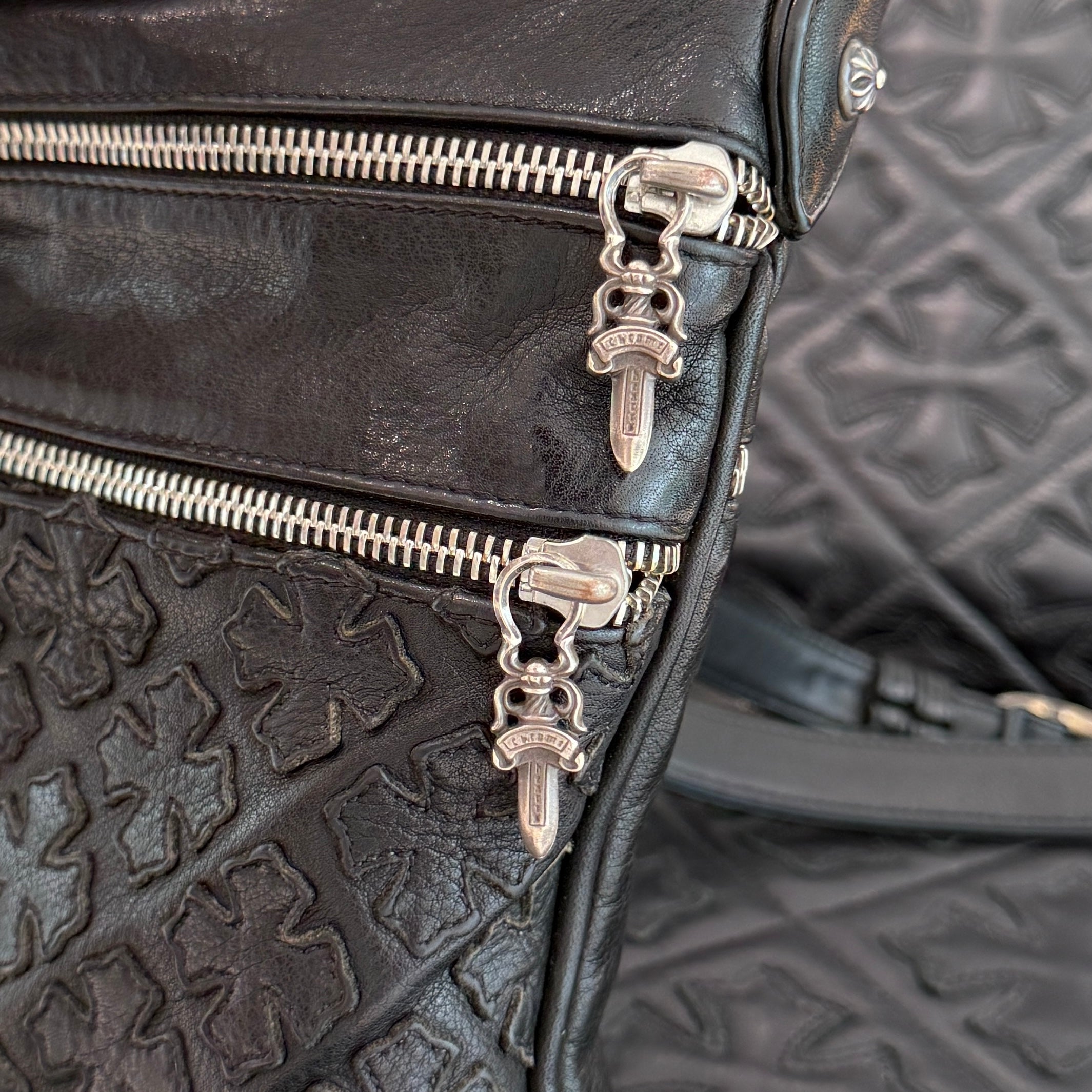 CHROME HEARTS PERRY Leather Shoulder Bag クロムハーツ ペリー レザー ショルダーバッグ