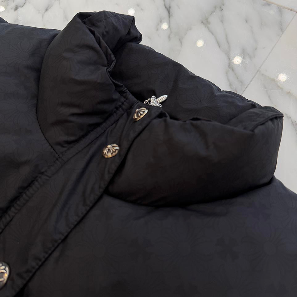 CHROME HEARTS CH Plus Ladies Stiff Down Jacket Size L クロムハーツ CHプラス レディース スティッフ ダウンジャケット サイズL