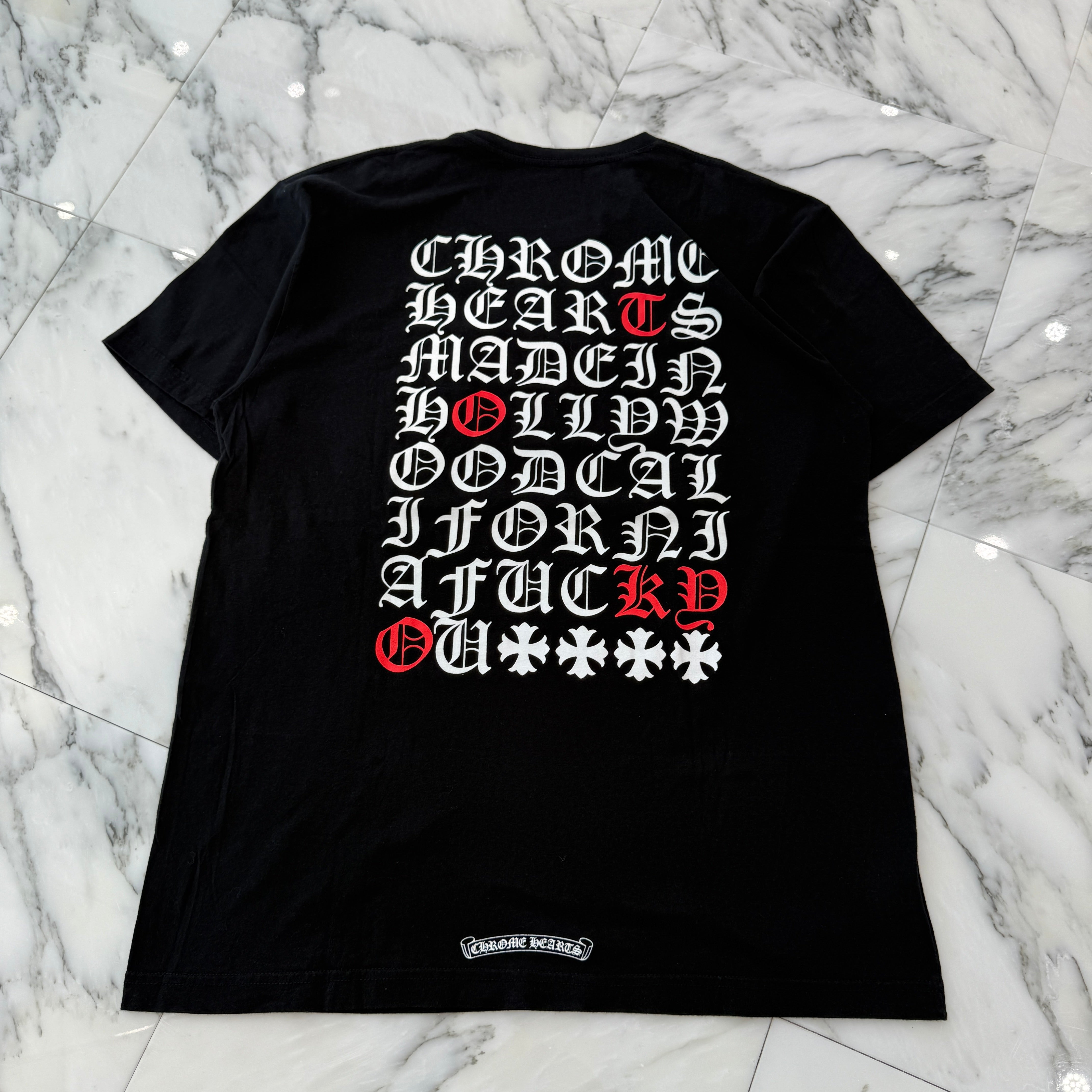 CHROME HEARTS Made In Hollywood Vertical Logo Tee Size XL クロムハーツ メイドインハリウッド ヴァーティカルロゴ Tシャツ サイズXL