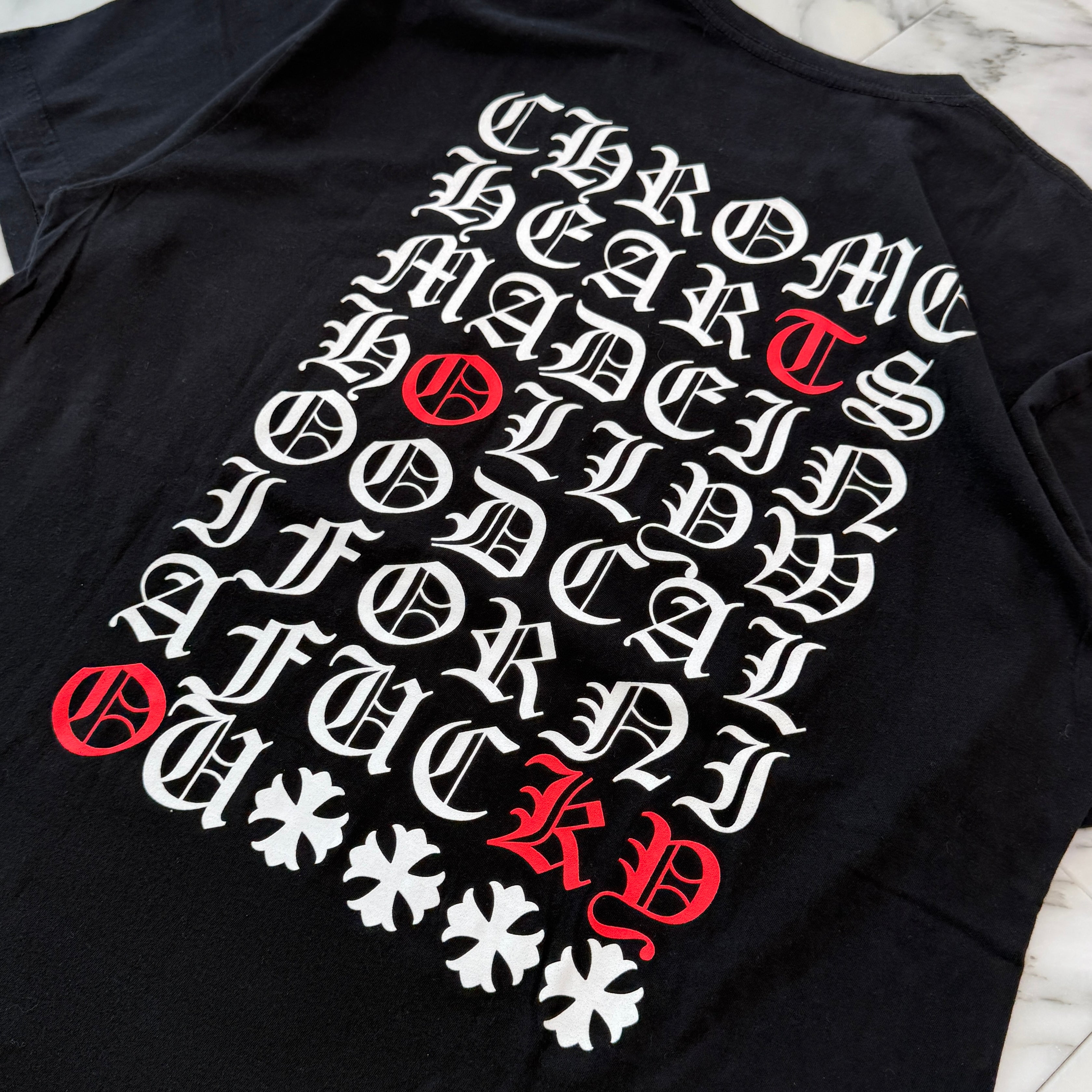 CHROME HEARTS Made In Hollywood Vertical Logo Tee Size XL クロムハーツ メイドインハリウッド ヴァーティカルロゴ Tシャツ サイズXL