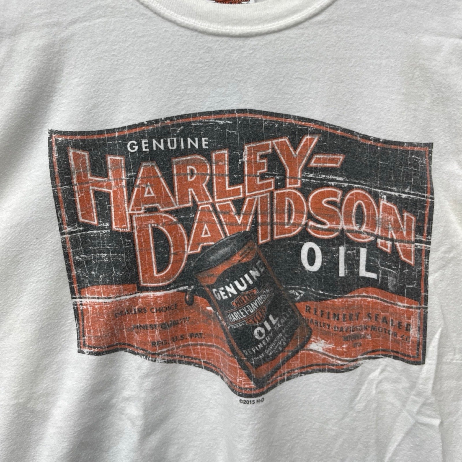 Vintage 00's Harley-Davidson "GENUINE OIL & Doc's" 2014-2015 L/S Tee Size L