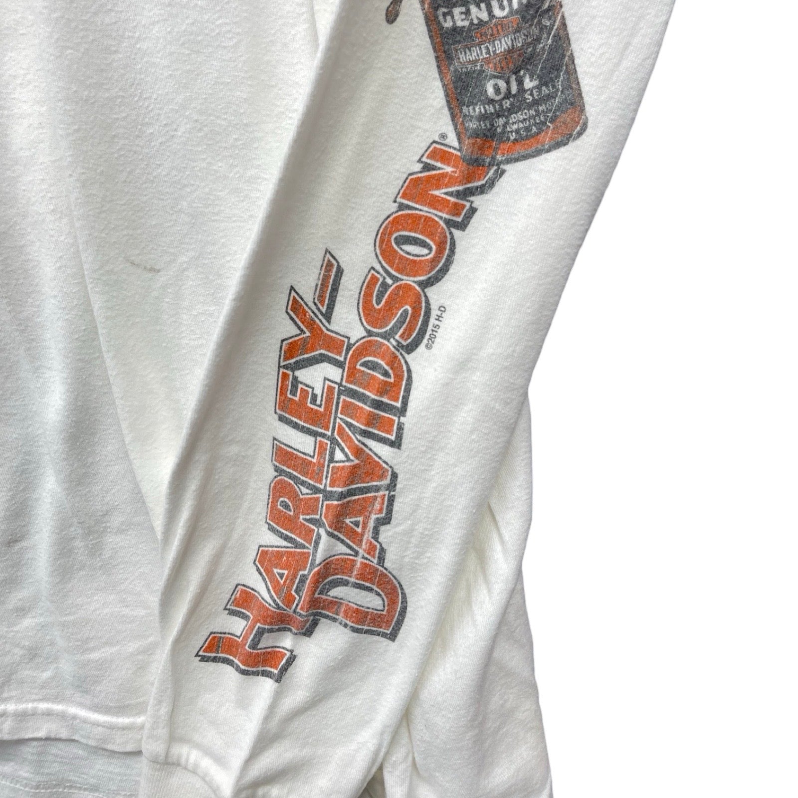 Vintage 00's Harley-Davidson "GENUINE OIL & Doc's" 2014-2015 L/S Tee Size L