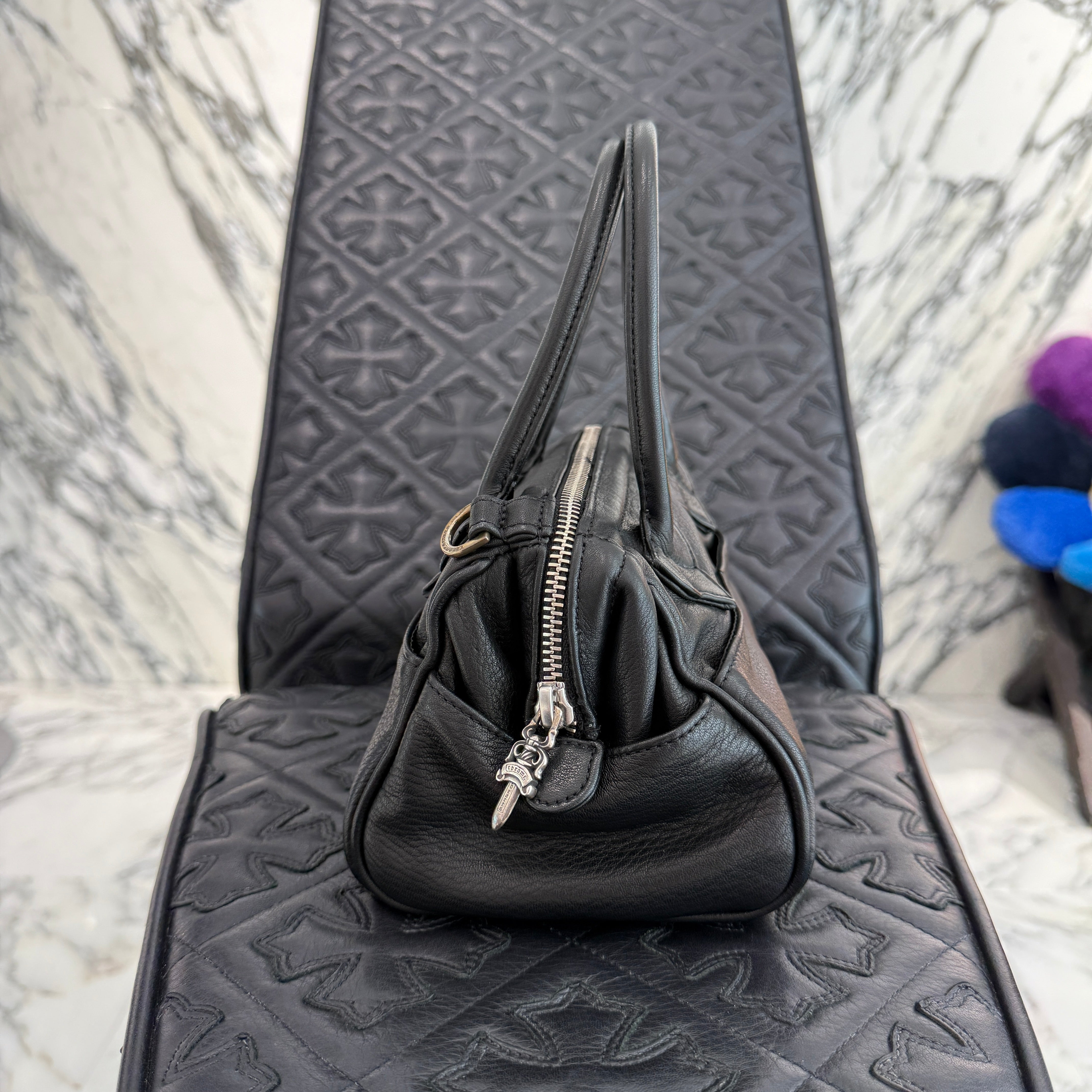 CHROME HEARTS MOCHITA Leather Hand Bag クロムハーツ MOCHITA レザー ハンドバッグ ショルダーバッグ