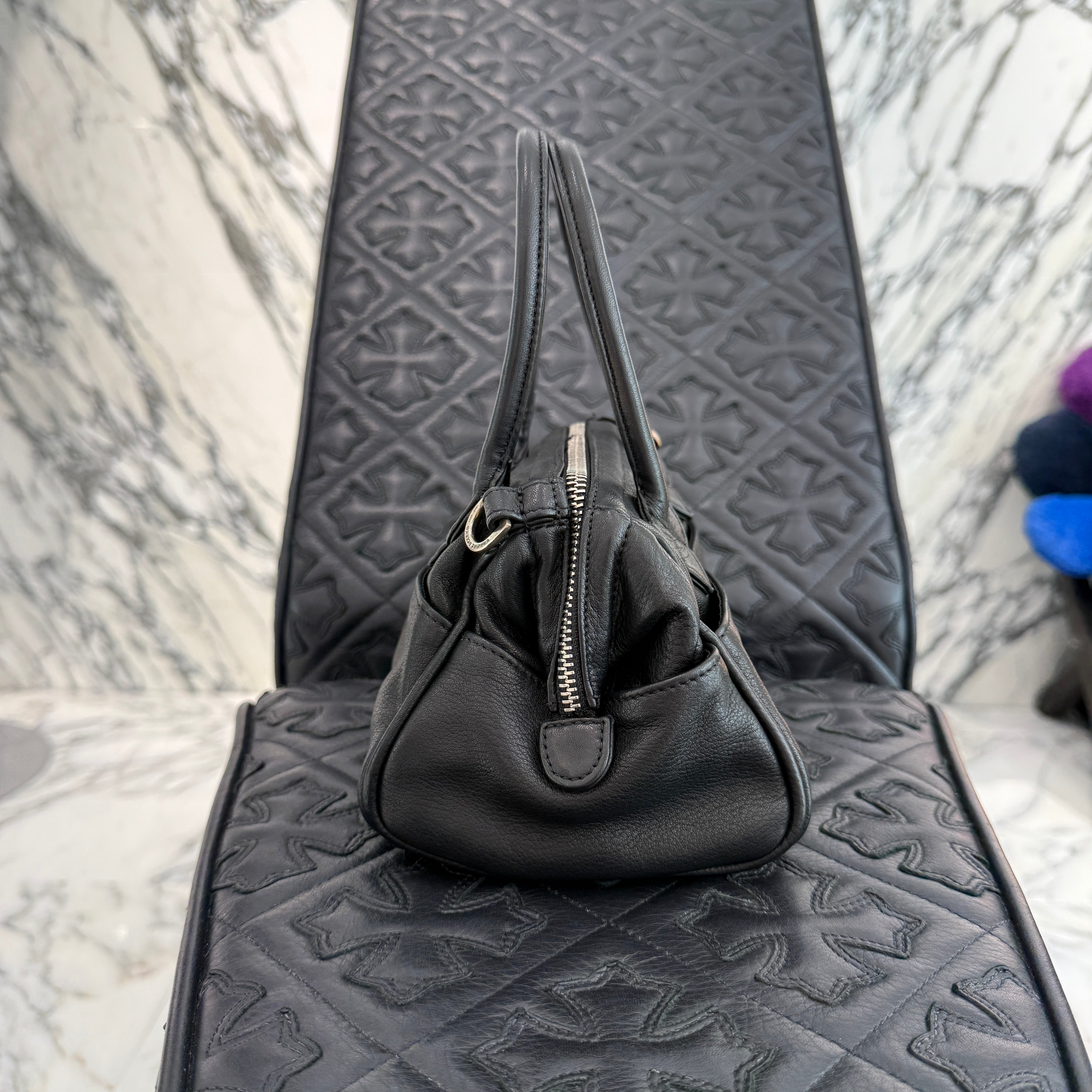 CHROME HEARTS MOCHITA Leather Hand Bag クロムハーツ MOCHITA レザー ハンドバッグ ショルダーバッグ