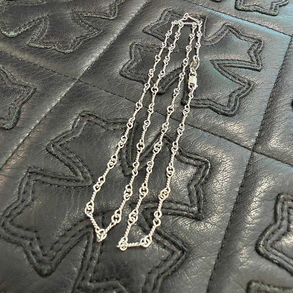 CHROME HEARTS 18KWG Twist Chain Necklace Size 18 Inch クロムハーツ 18KWG ツイストチェーン ネックレス サイズ18インチ