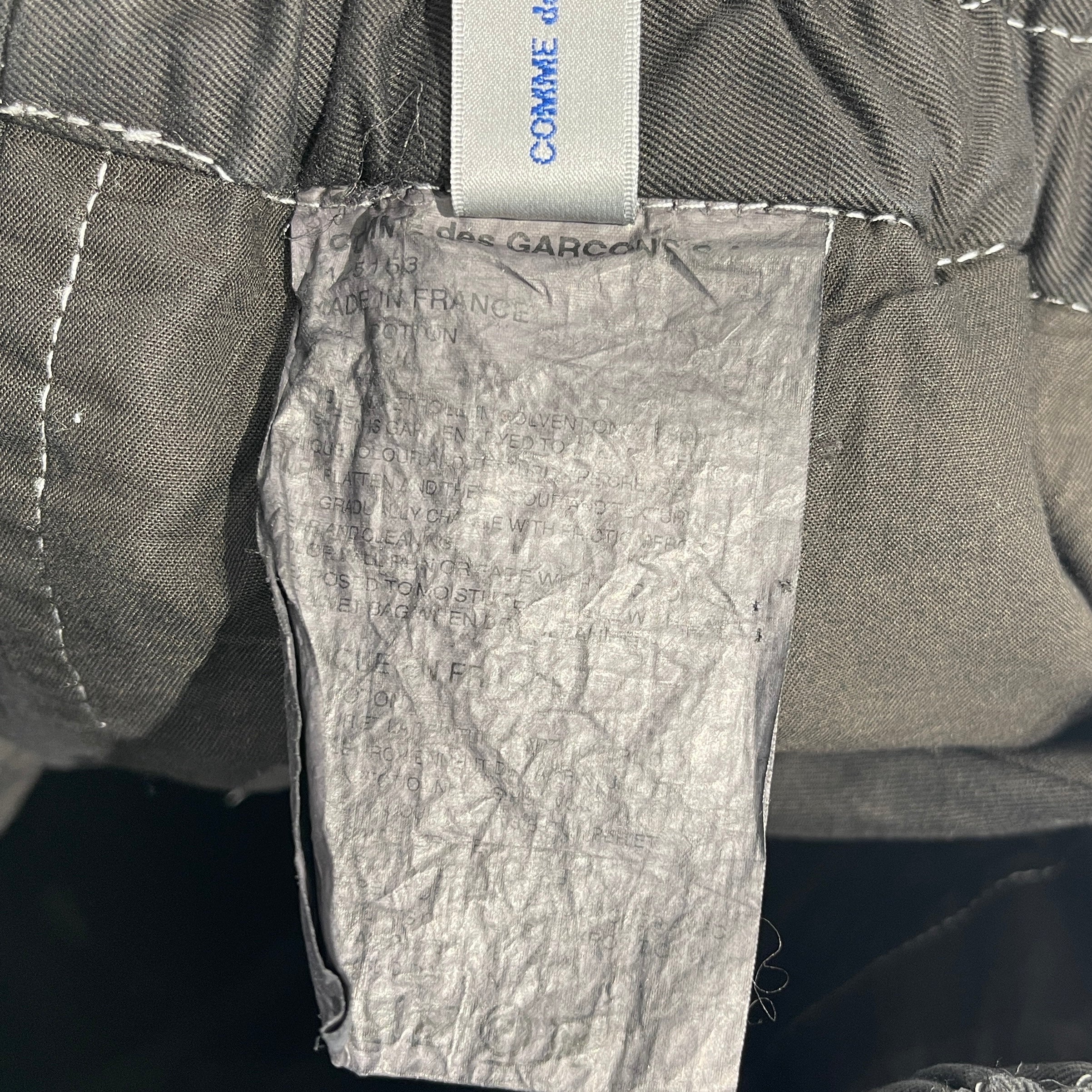 COMME des GARCONS Barrel Leg Cotton Pants WA72515 Size XS コムデギャルソン バレルレッグ コットンパンツ サイズXS