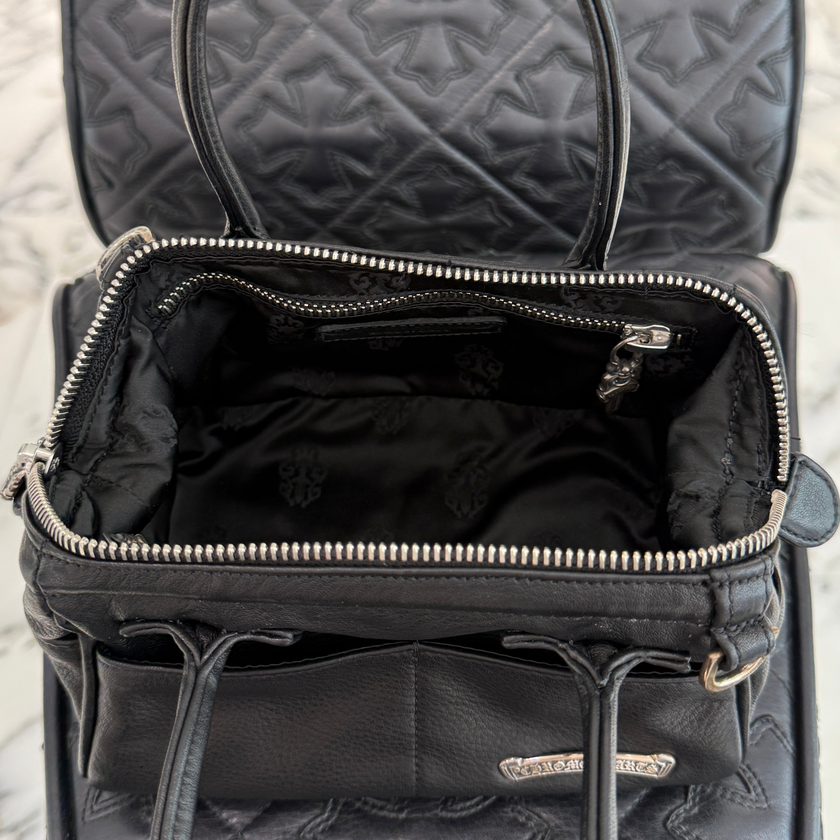 CHROME HEARTS MOCHITA Leather Hand Bag クロムハーツ MOCHITA レザー ハンドバッグ ショルダーバッグ