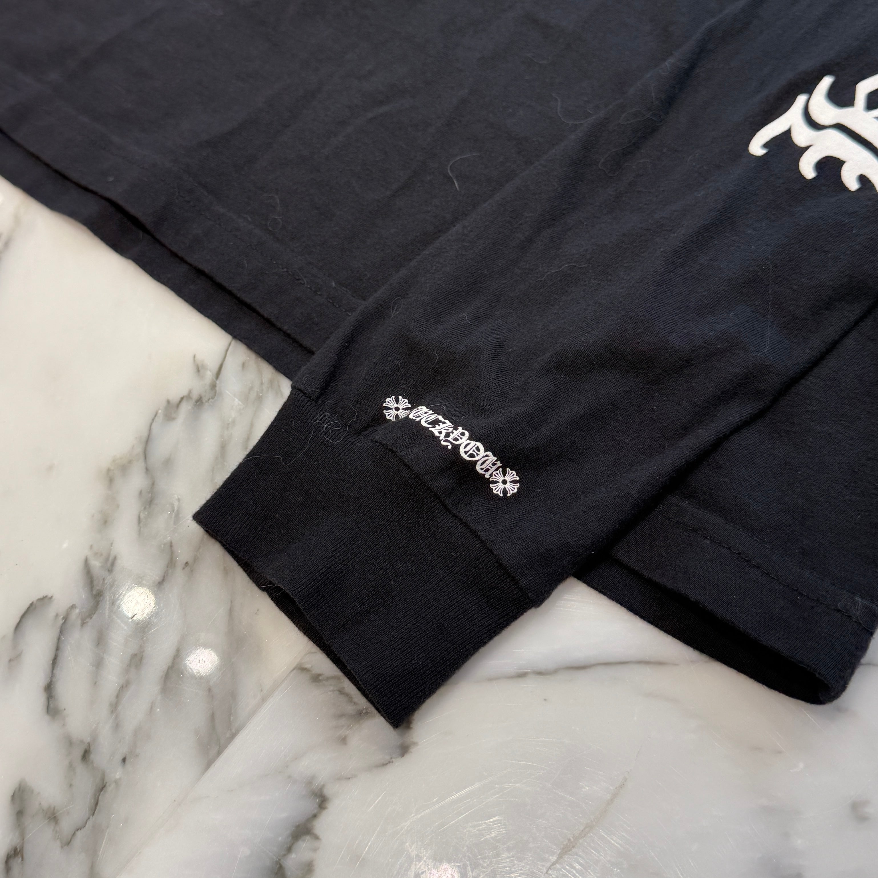 CHROME HEARTS Neck Logo Long Sleeve Tee Size M  クロムハーツ ネックロゴ ロングスリーブTシャツ サイズM