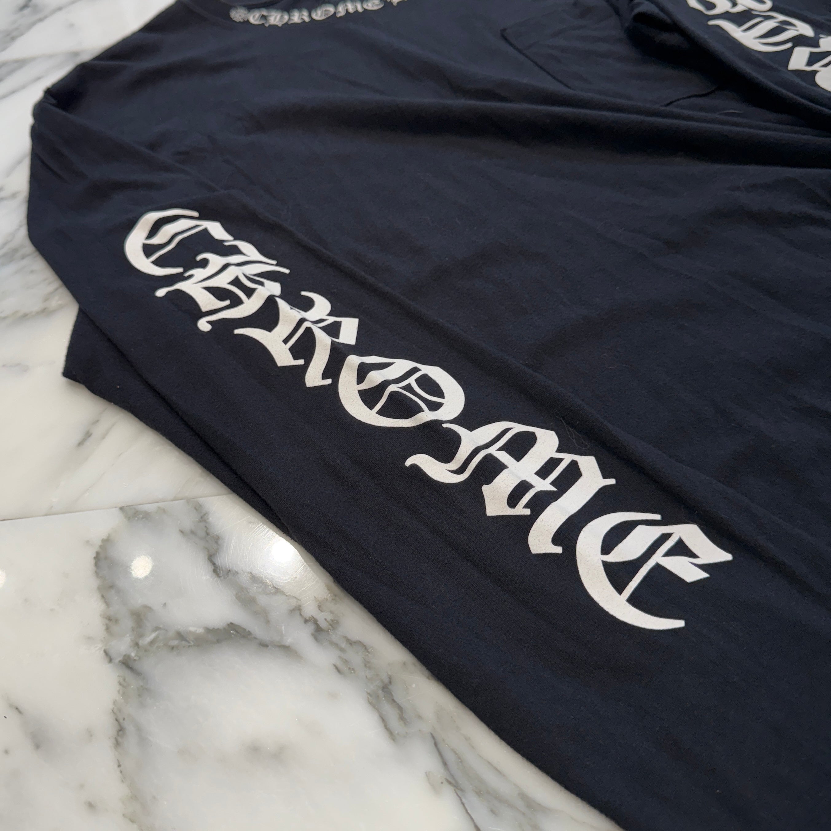 CHROME HEARTS Neck Logo Long Sleeve Tee Size M  クロムハーツ ネックロゴ ロングスリーブTシャツ サイズM