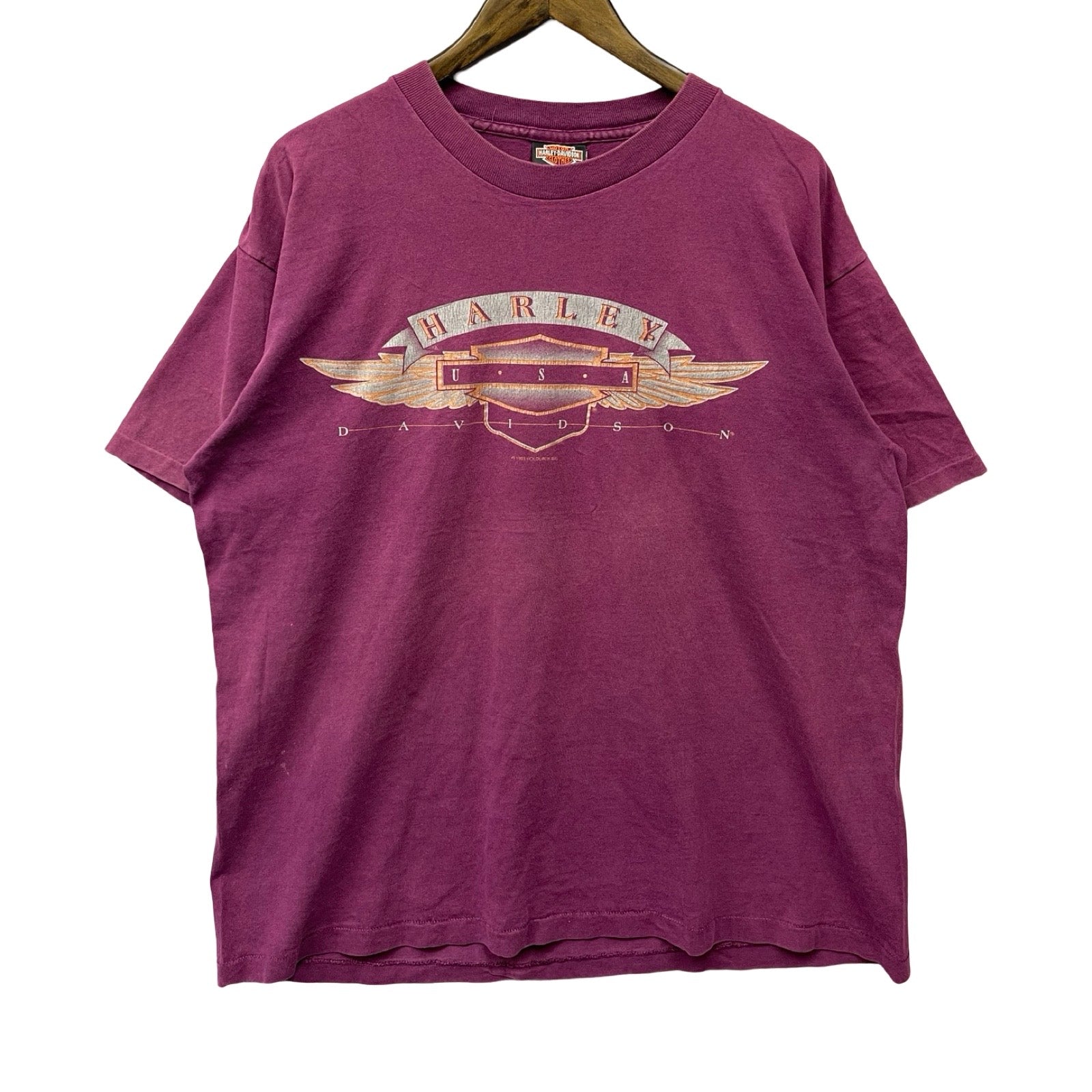 Vintage 90's Harley-Davidson "NORTH TEXAS" Dallas 1993 S/S Tee Size L