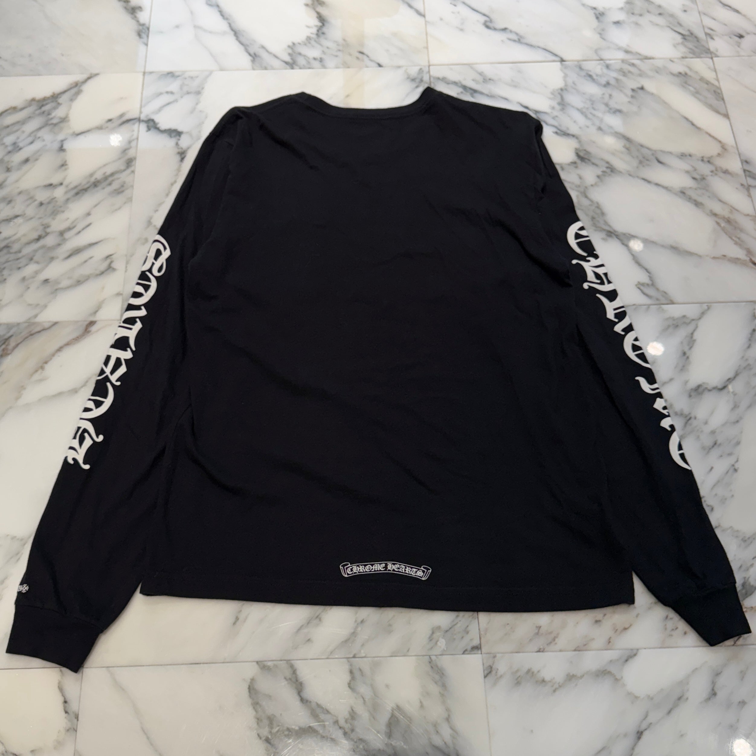 CHROME HEARTS Neck Logo Long Sleeve Tee Size M  クロムハーツ ネックロゴ ロングスリーブTシャツ サイズM