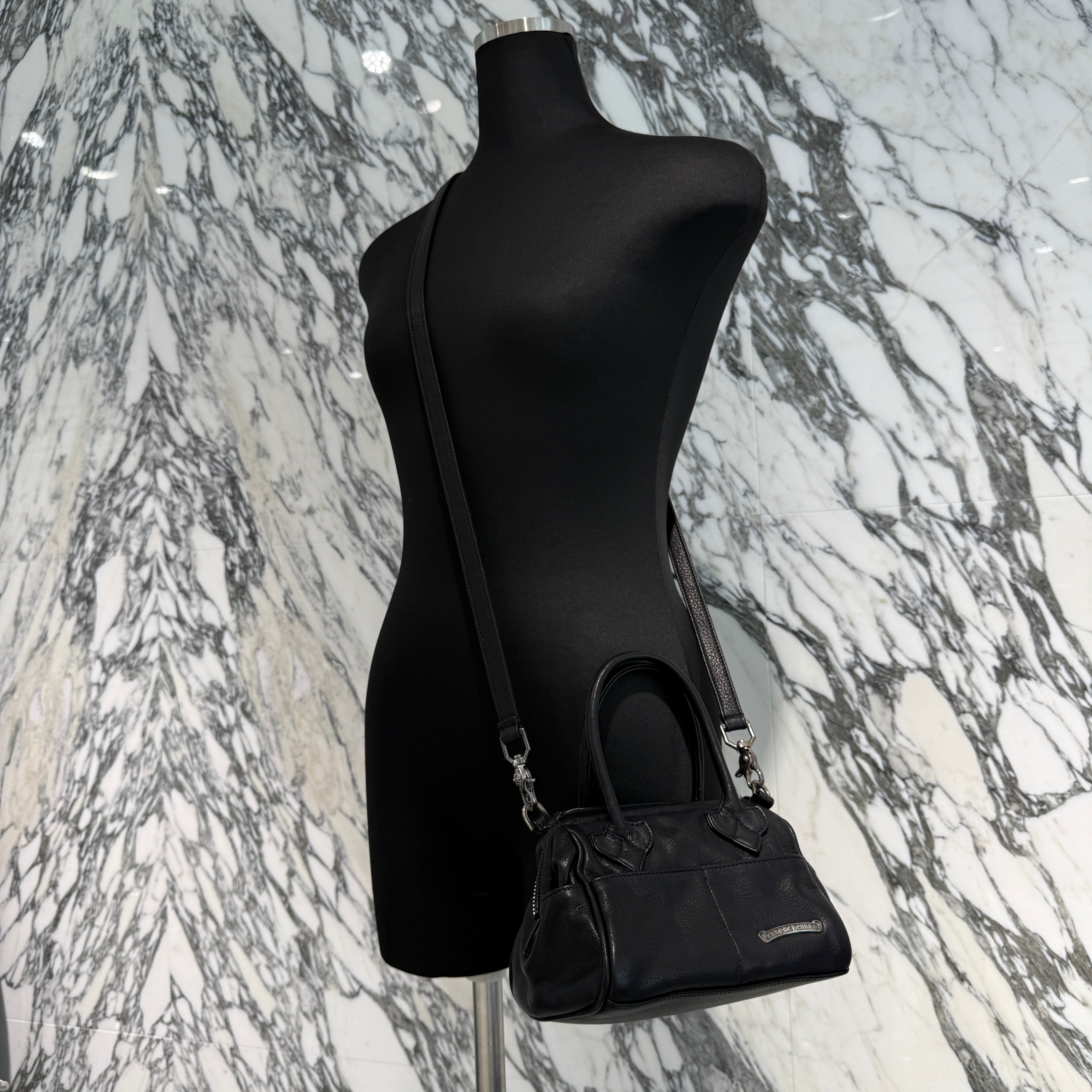 CHROME HEARTS MOCHITA Leather Hand Bag クロムハーツ MOCHITA レザー ハンドバッグ ショルダーバッグ