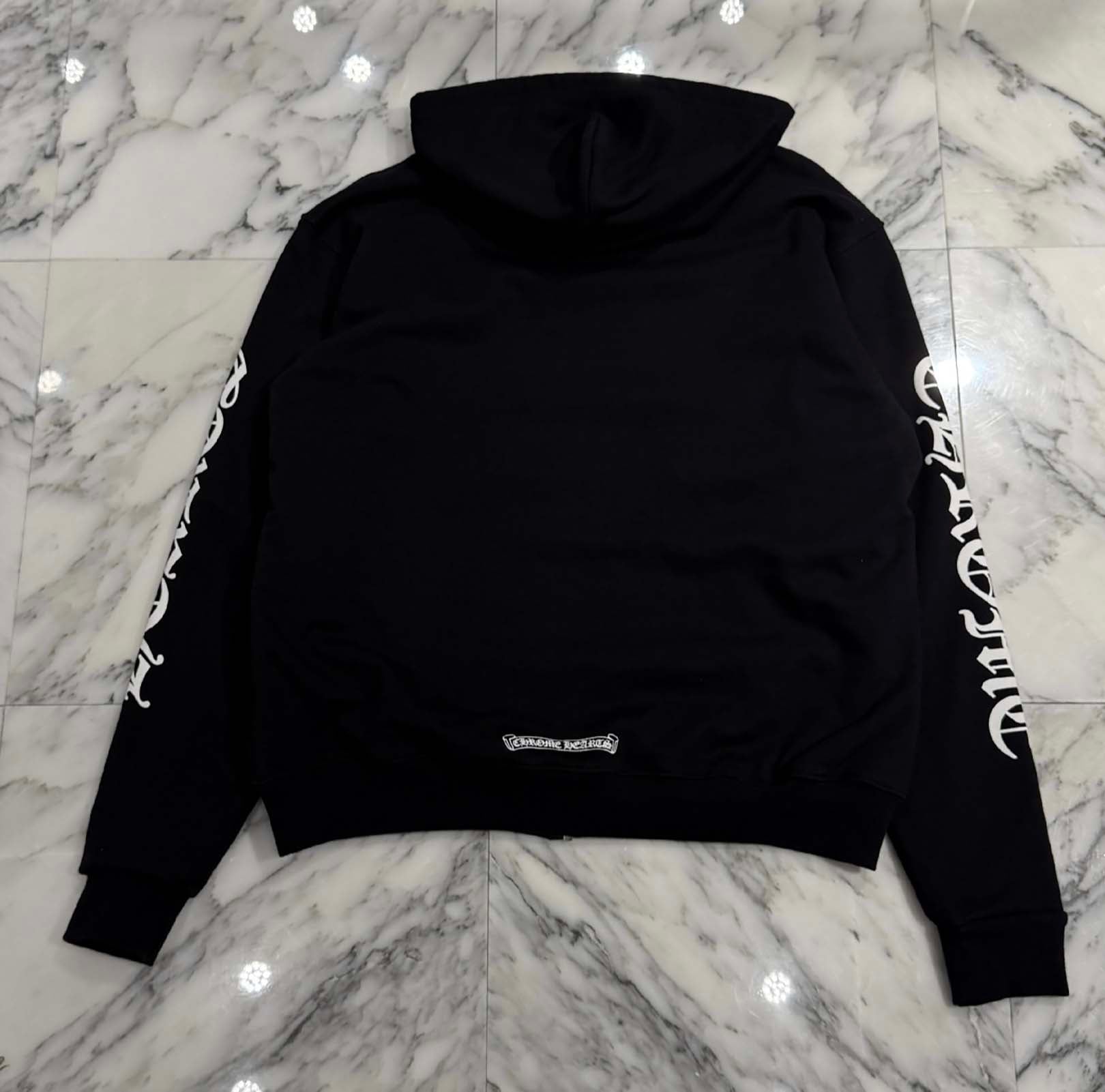 CHROME HEARTS Vertical Logo Zip Up Hoodie Size L クロムハーツ ヴァーティカルロゴ ジップアップフーディー サイズL