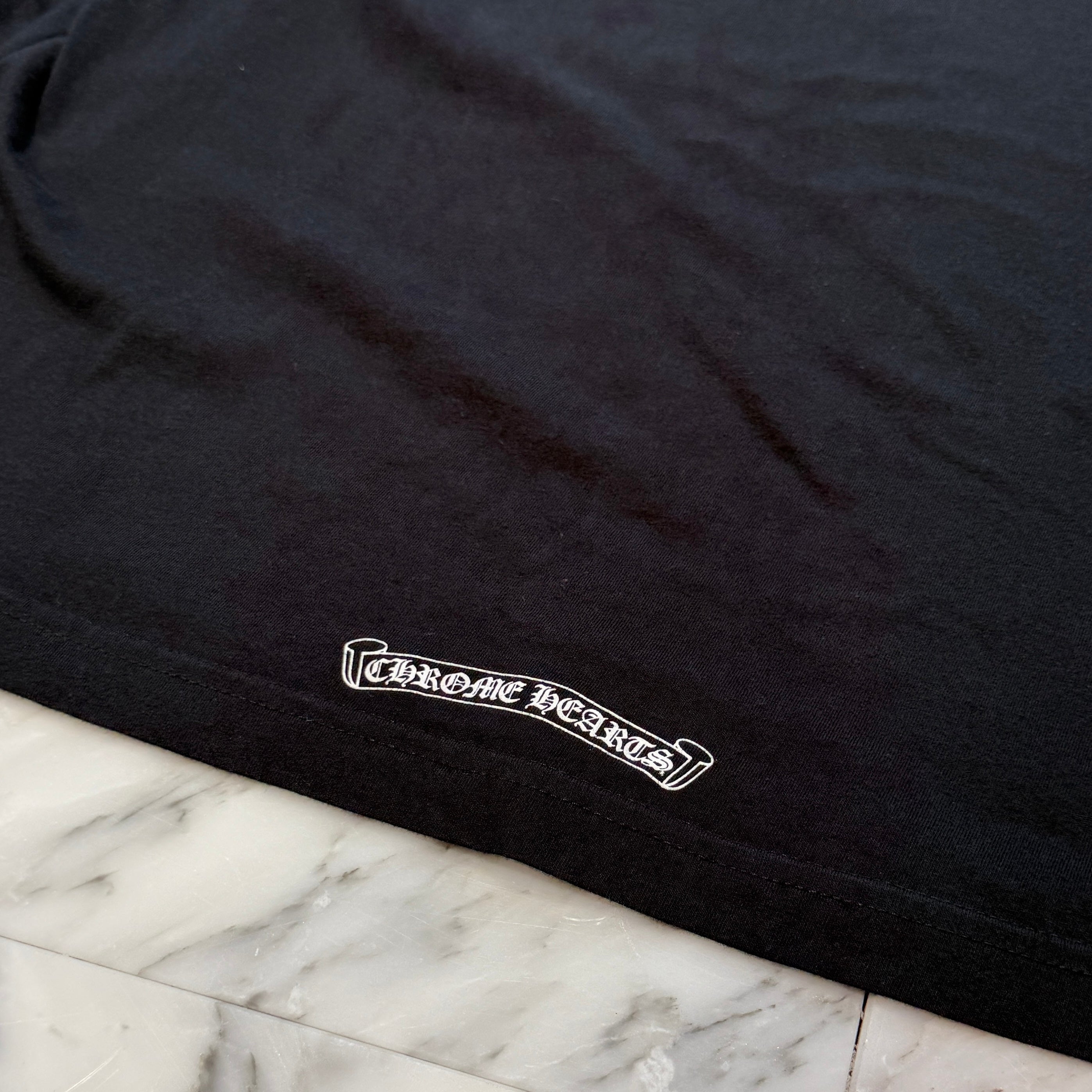 CHROME HEARTS Neck Logo Long Sleeve Tee Size M  クロムハーツ ネックロゴ ロングスリーブTシャツ サイズM