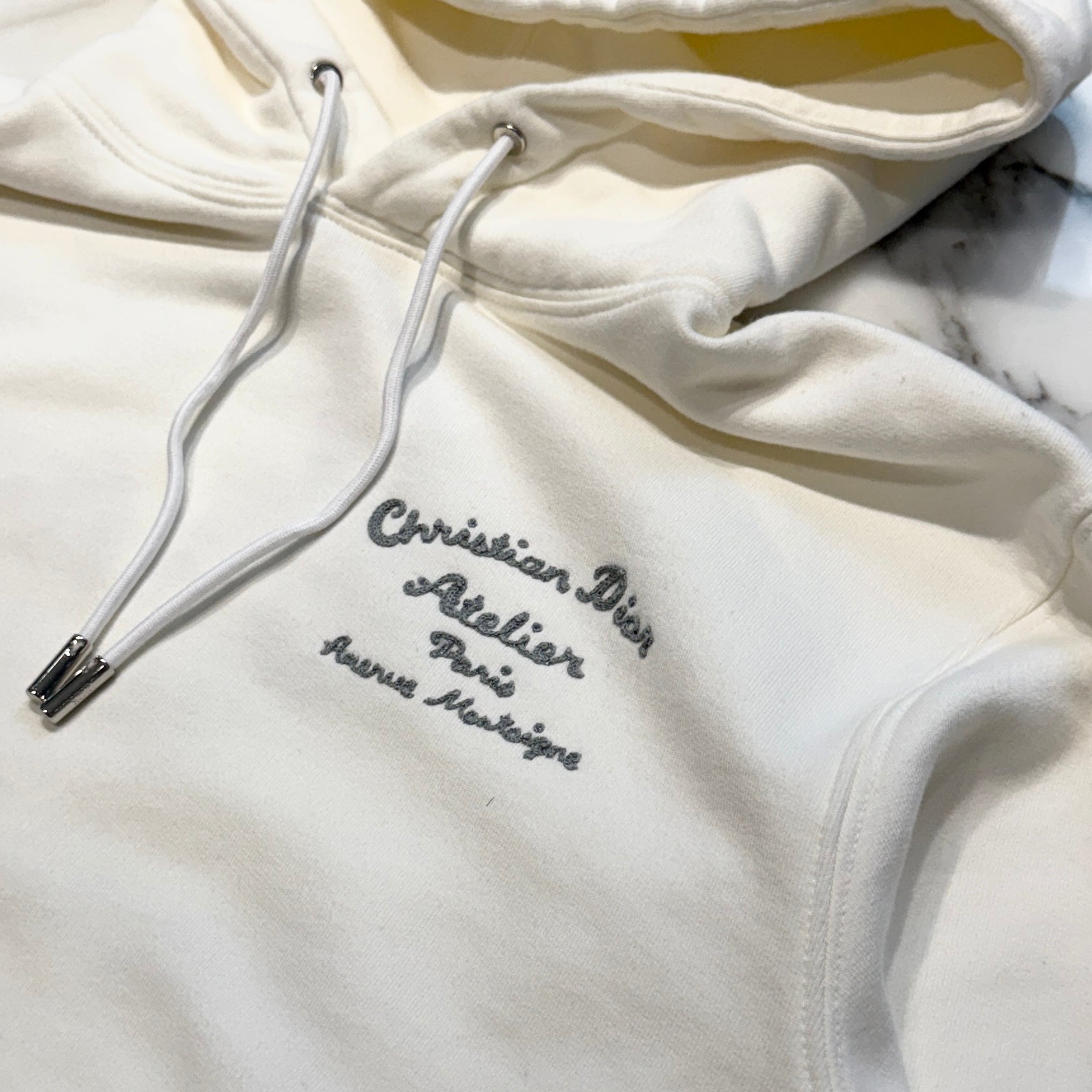 DIOR 2023SS Christian Dior Atelier Embroidery Pullover Hoodie 293J698A0531 Size XS ディオール クリスチャンディオール アトリエ 刺繍 プルオーバーフーディ サイズXS