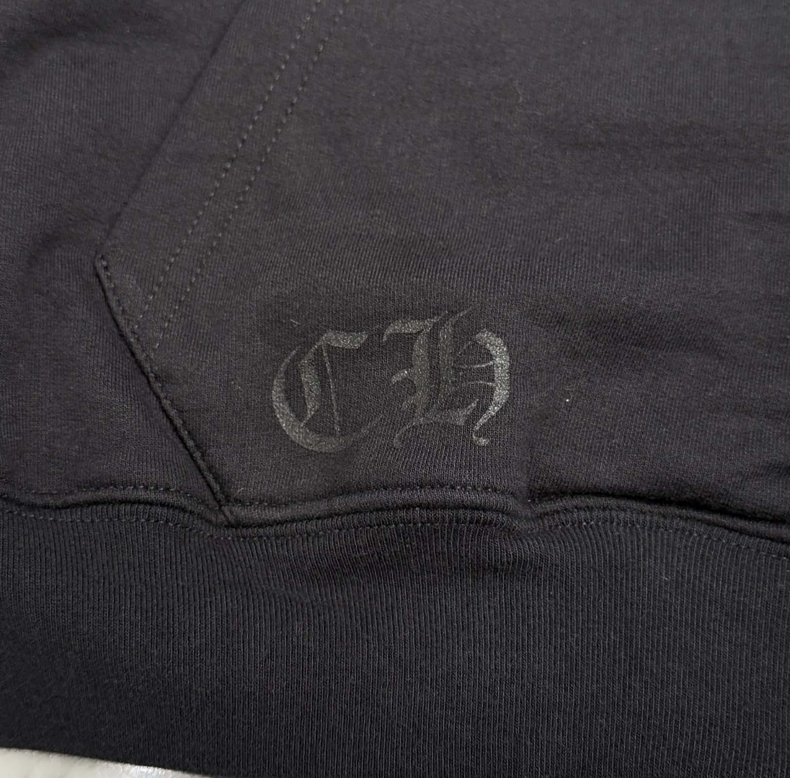 CHROME HEARTS Vertical Logo Zip Up Hoodie Size L クロムハーツ ヴァーティカルロゴ ジップアップフーディー サイズL