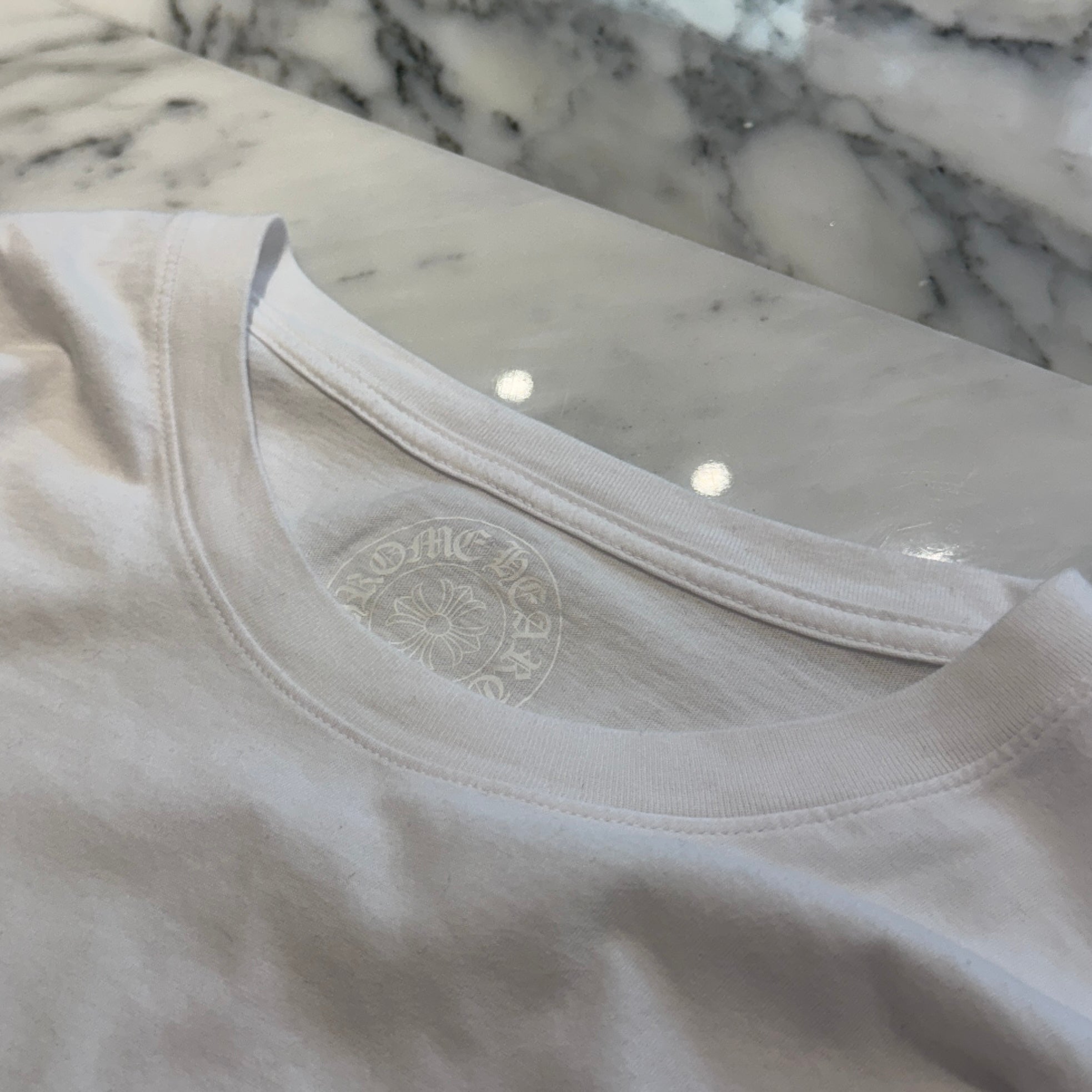 CHROME HEARTS Floral Cross Horseshoe Long Sleeve Tee Size XL クロムハーツ フローラルクロス ホースシュー ロングスリーブTシャツ サイズXL