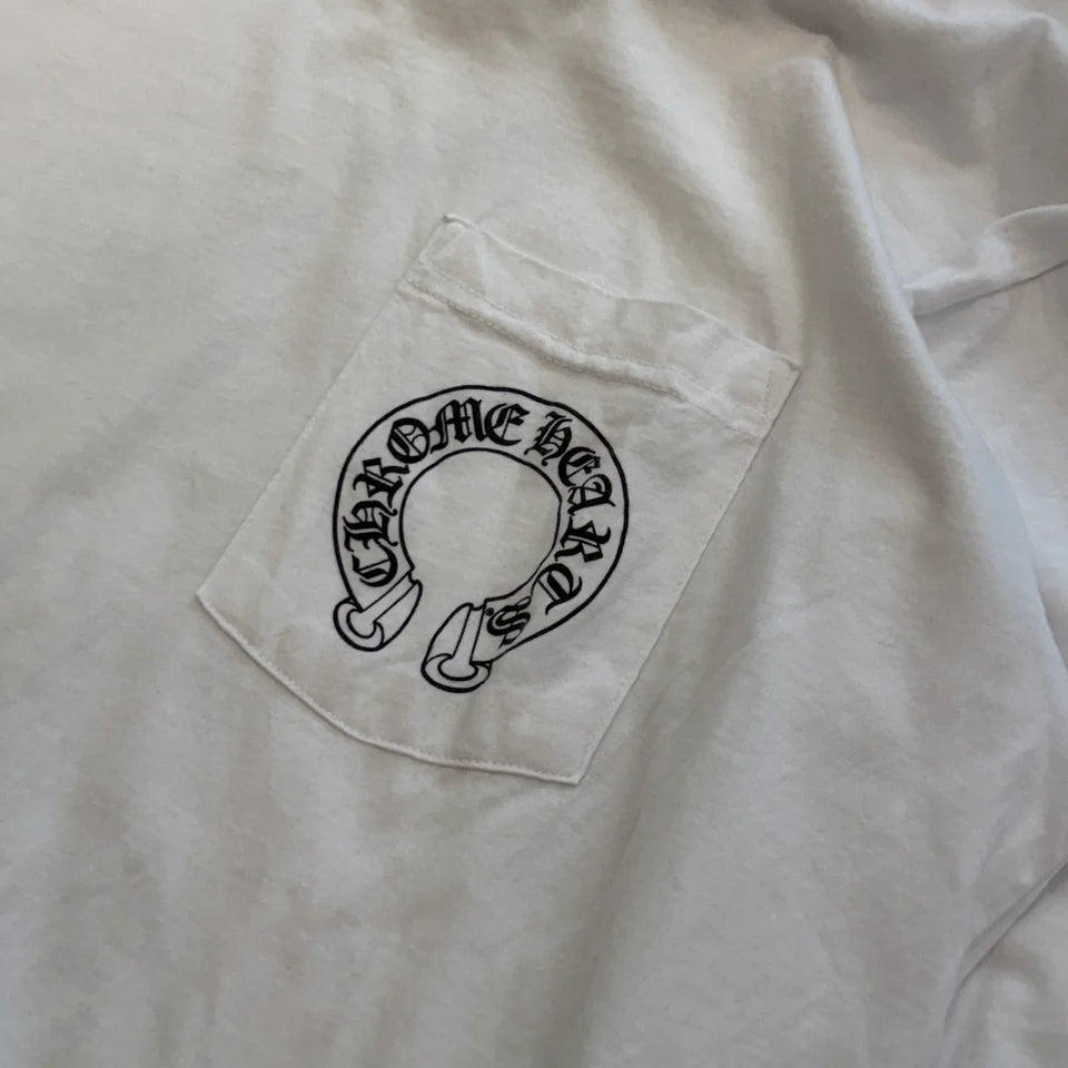 CHROME HEARTS Floral Cross Horseshoe Long Sleeve Tee Size XL クロムハーツ フローラルクロス ホースシュー ロングスリーブTシャツ サイズXL