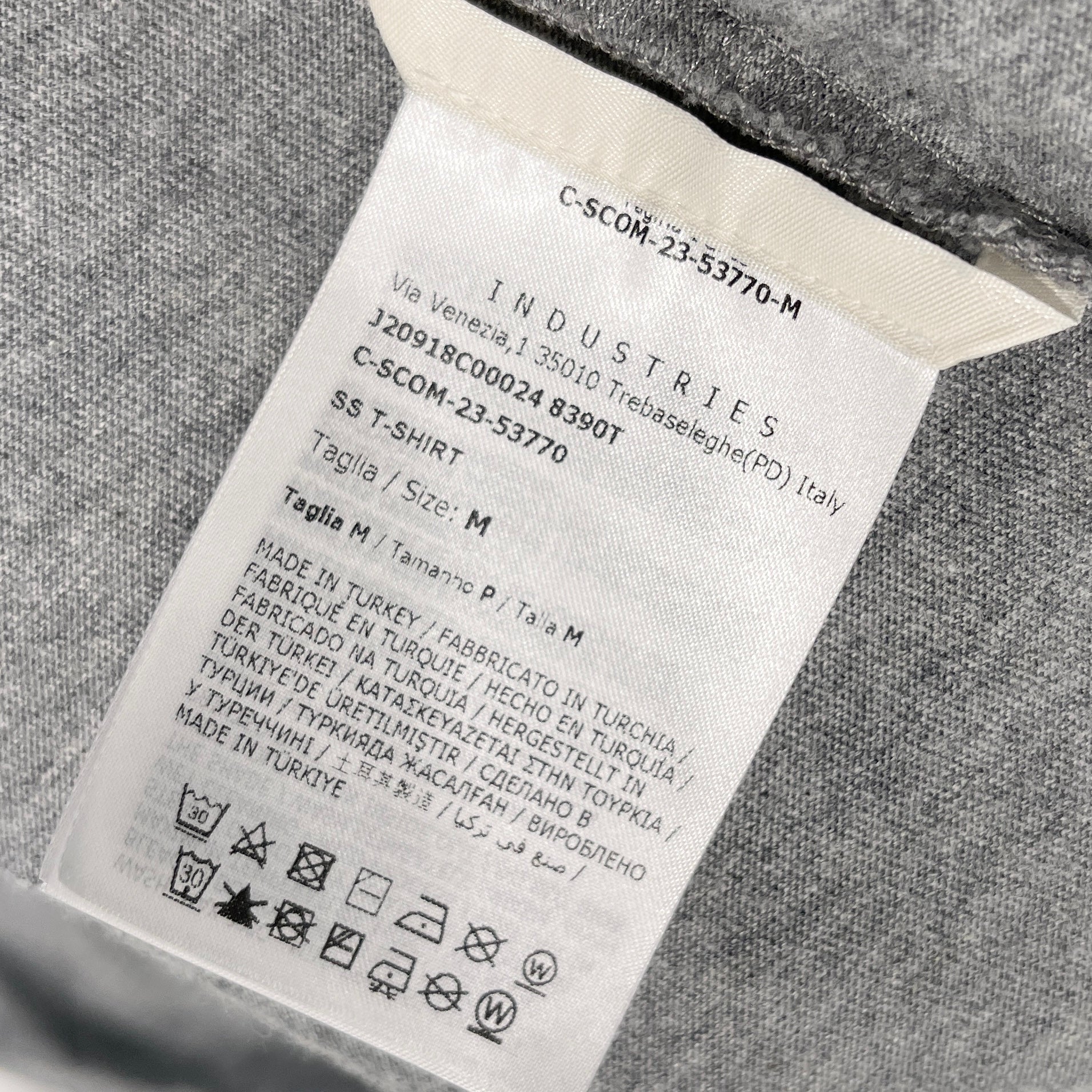 MONCLER 2023SS Flocked Logo Patch Vintage Cotton Tee J20918C00024 8390T Size M モンクレール フロッキーロゴパッチ ヴィンテージコットン Tシャツ サイズM