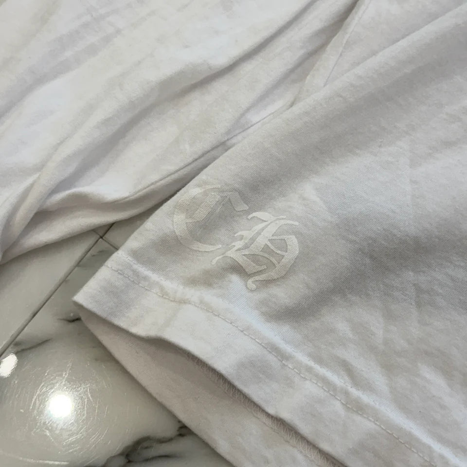 CHROME HEARTS Floral Cross Horseshoe Long Sleeve Tee Size XL クロムハーツ フローラルクロス ホースシュー ロングスリーブTシャツ サイズXL