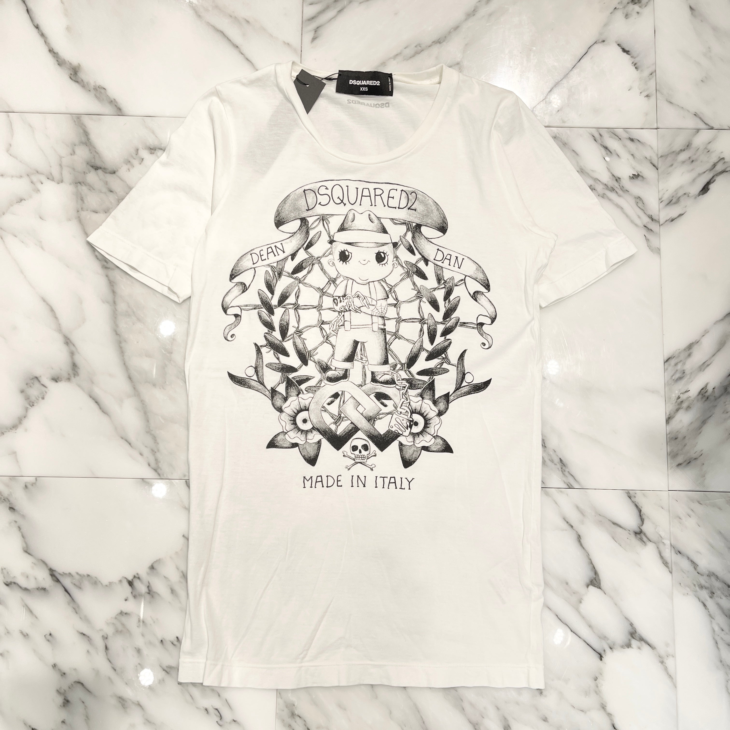 DSQUARED2 2017SS Lumberjack Print Tee s72GC0979 S21600 Size XXS ディースクエアード ランバージャック プリント Tシャツ サイズXXS