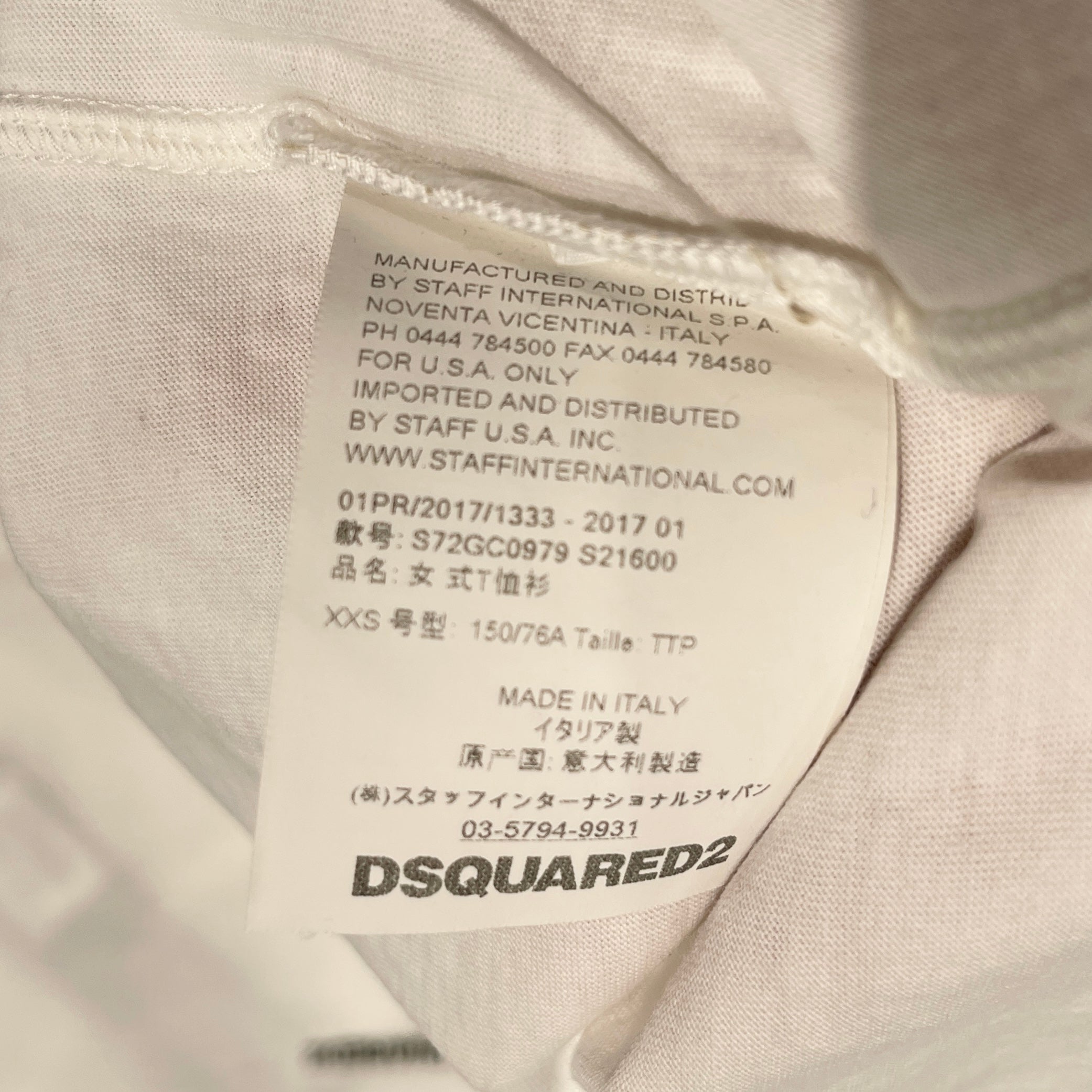 DSQUARED2 2017SS Lumberjack Print Tee s72GC0979 S21600 Size XXS ディースクエアード ランバージャック プリント Tシャツ サイズXXS