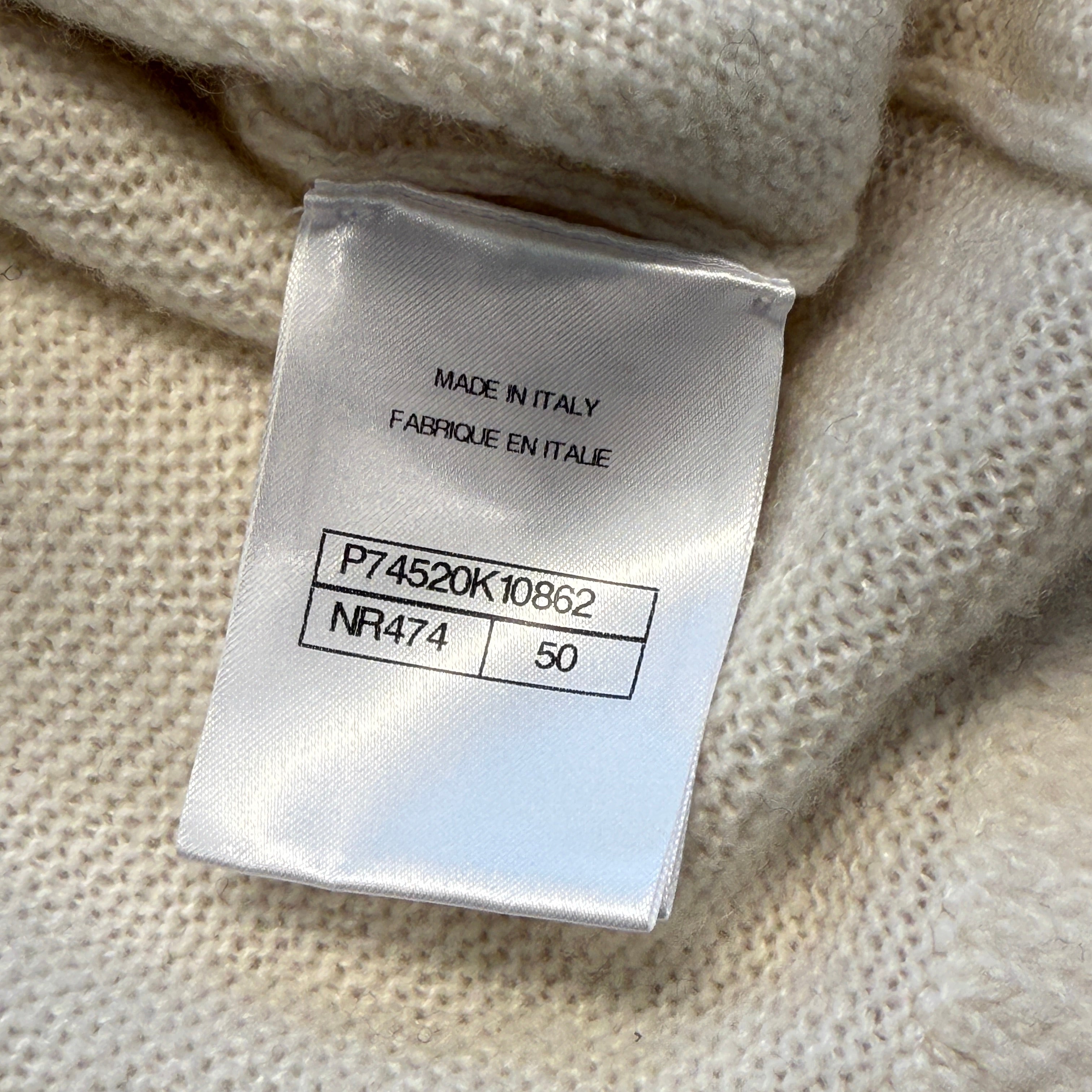 CHANEL 2023AW Star Motif Cashmere Blend Knit P74520K10862 Size 50 シャネル スターモチーフ カシミアブレンド ニットセーター サイズ50