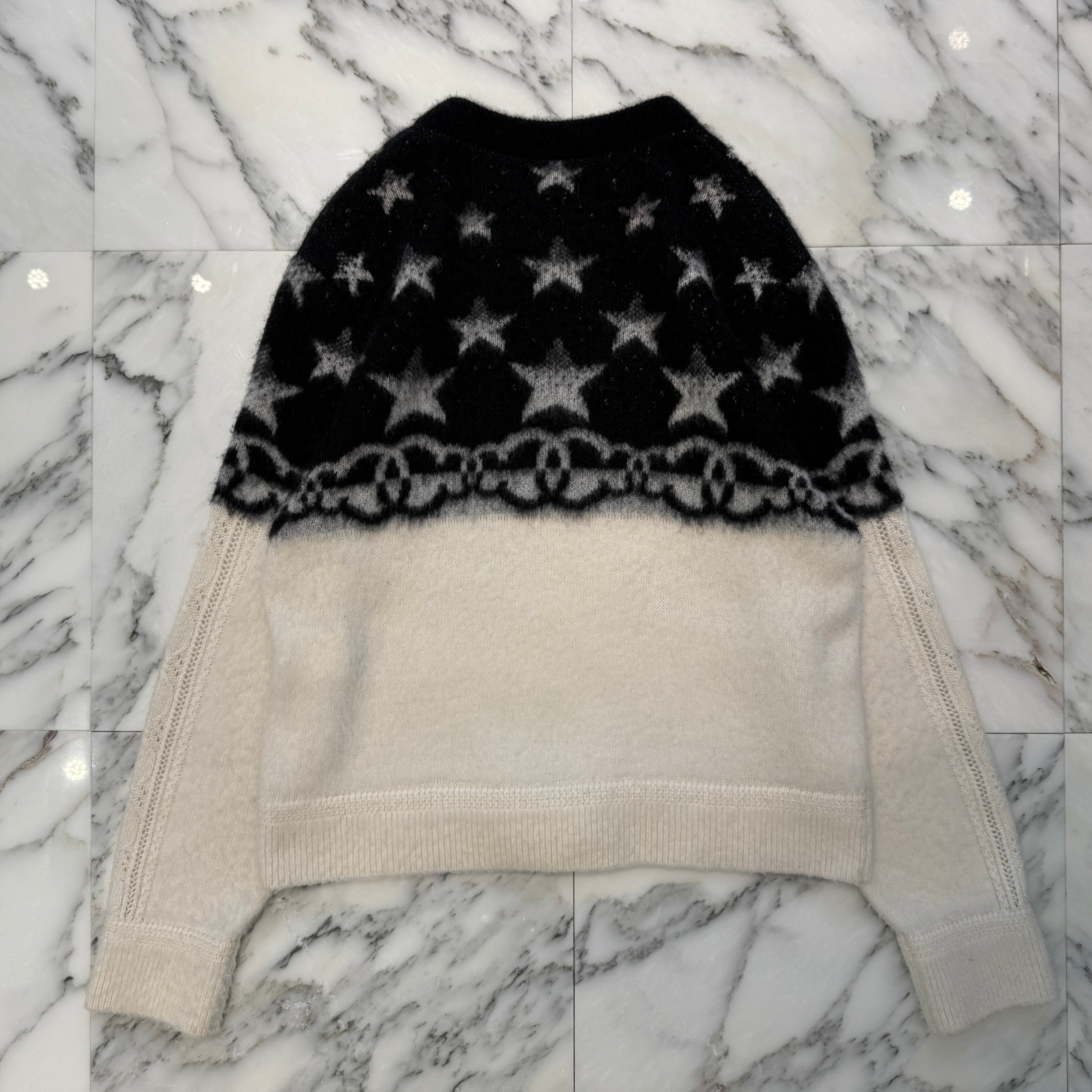 CHANEL 2023AW Star Motif Cashmere Blend Knit P74520K10862 Size 50 シャネル スターモチーフ カシミアブレンド ニットセーター サイズ50