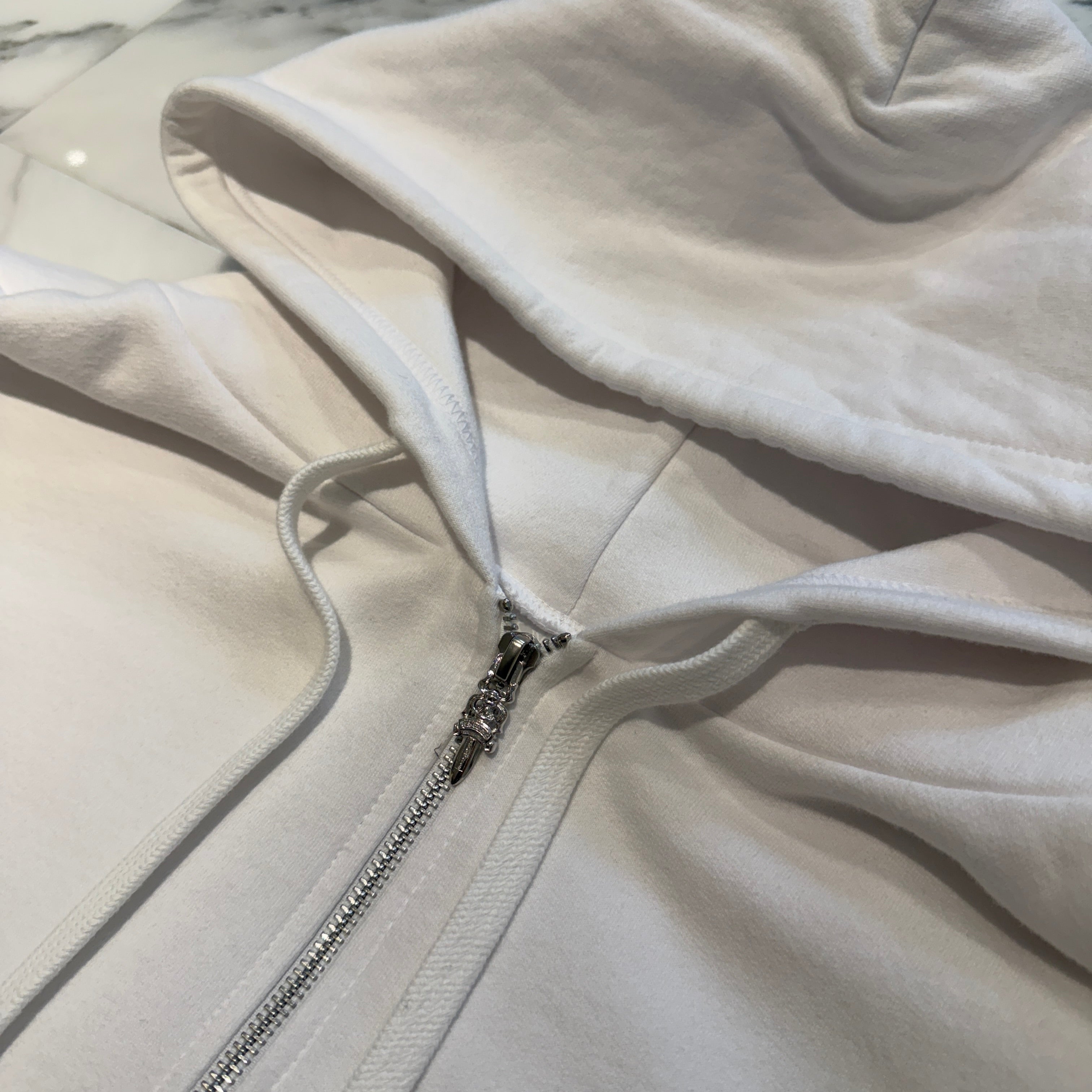 CHROME HEARTS Vertical Logo Zip Up Hoodie Size XL クロムハーツ ヴァーティカルロゴ ジップアップフーディー サイズXL