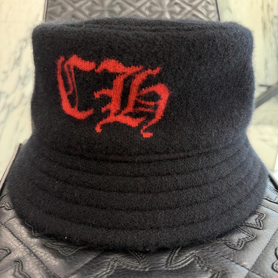CHROME HEARTS 2024AW Cashmere CH Logo Bucket Hat Size M(28.5cm) クロムハーツ カシミア CHロゴ バケットハット サイズM(28.5cm)