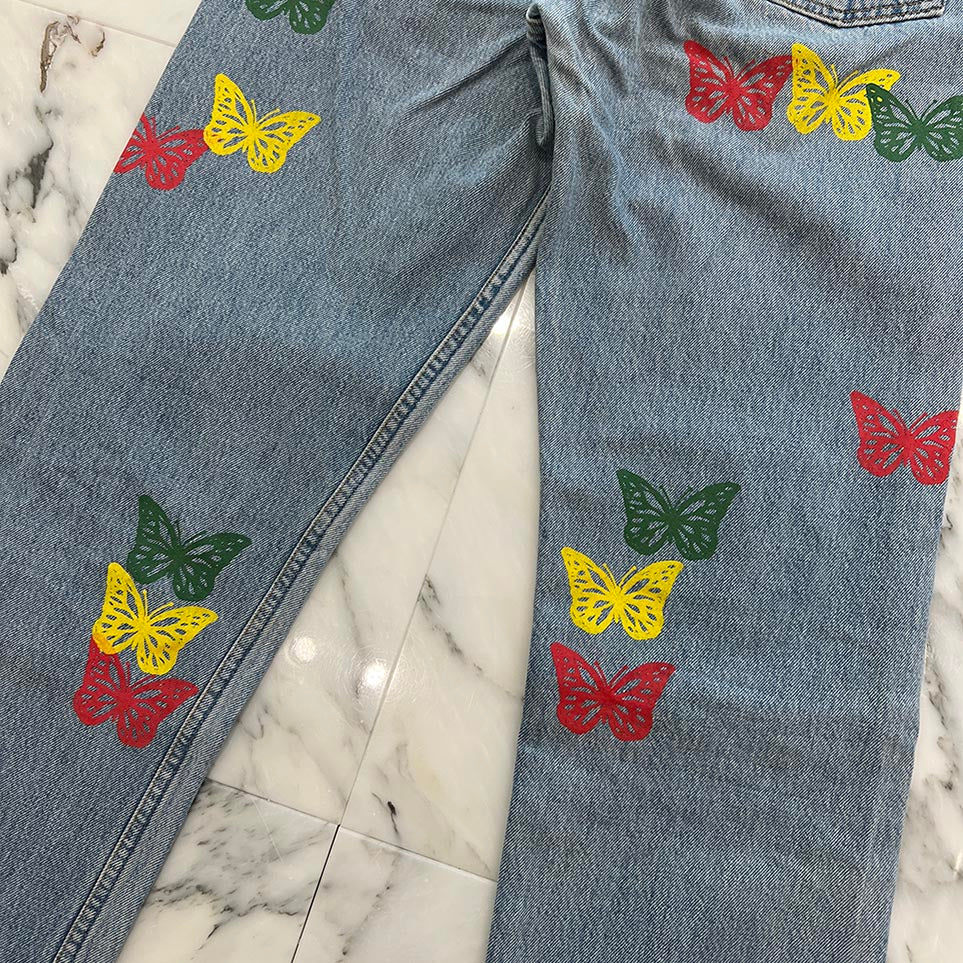 ABOUT DREAMS Butterfly Jeans Size W30×L36 アバウトドリームズ バタフライジーンズ サイズW30×L36