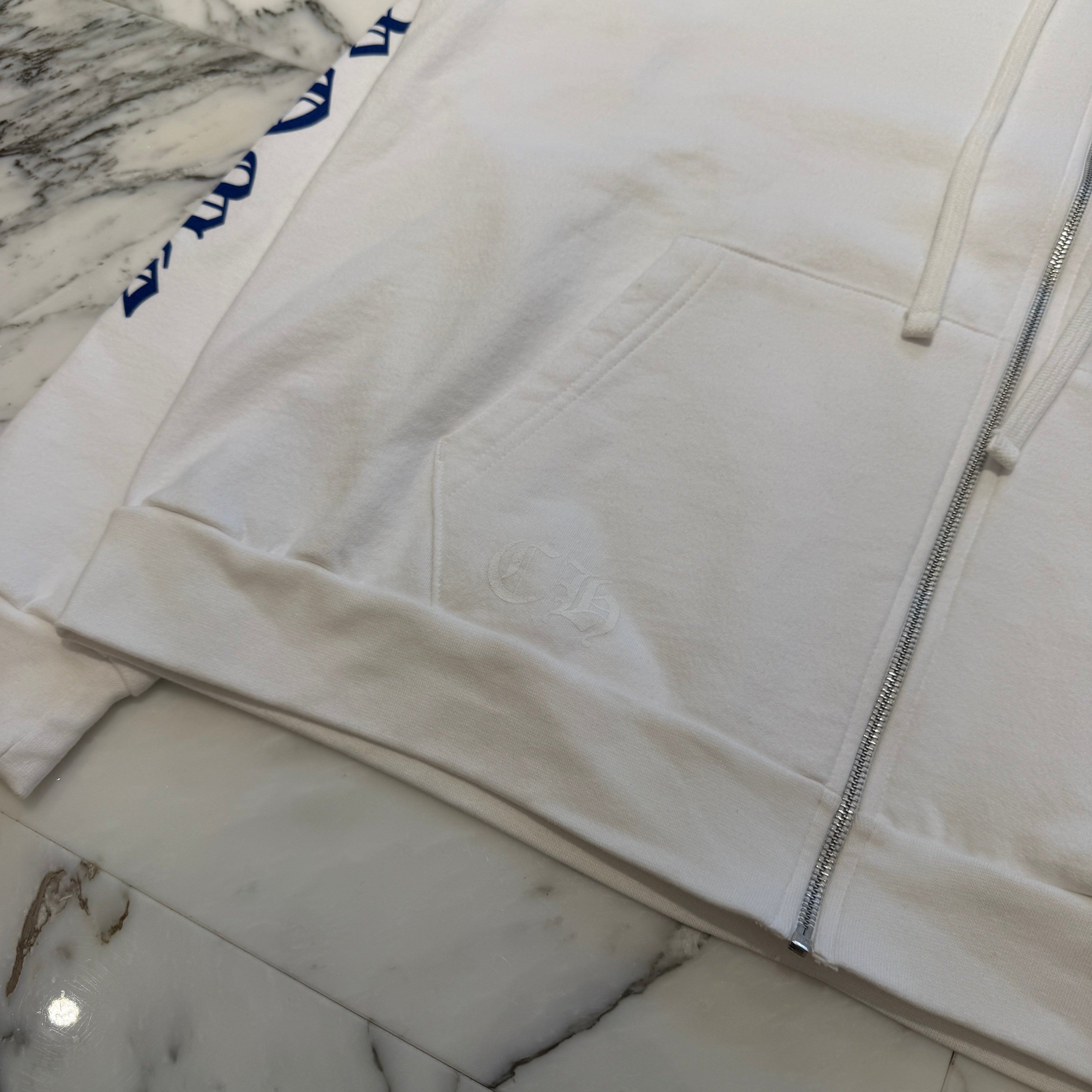 CHROME HEARTS Vertical Logo Zip Up Hoodie Size XL クロムハーツ ヴァーティカルロゴ ジップアップフーディー サイズXL