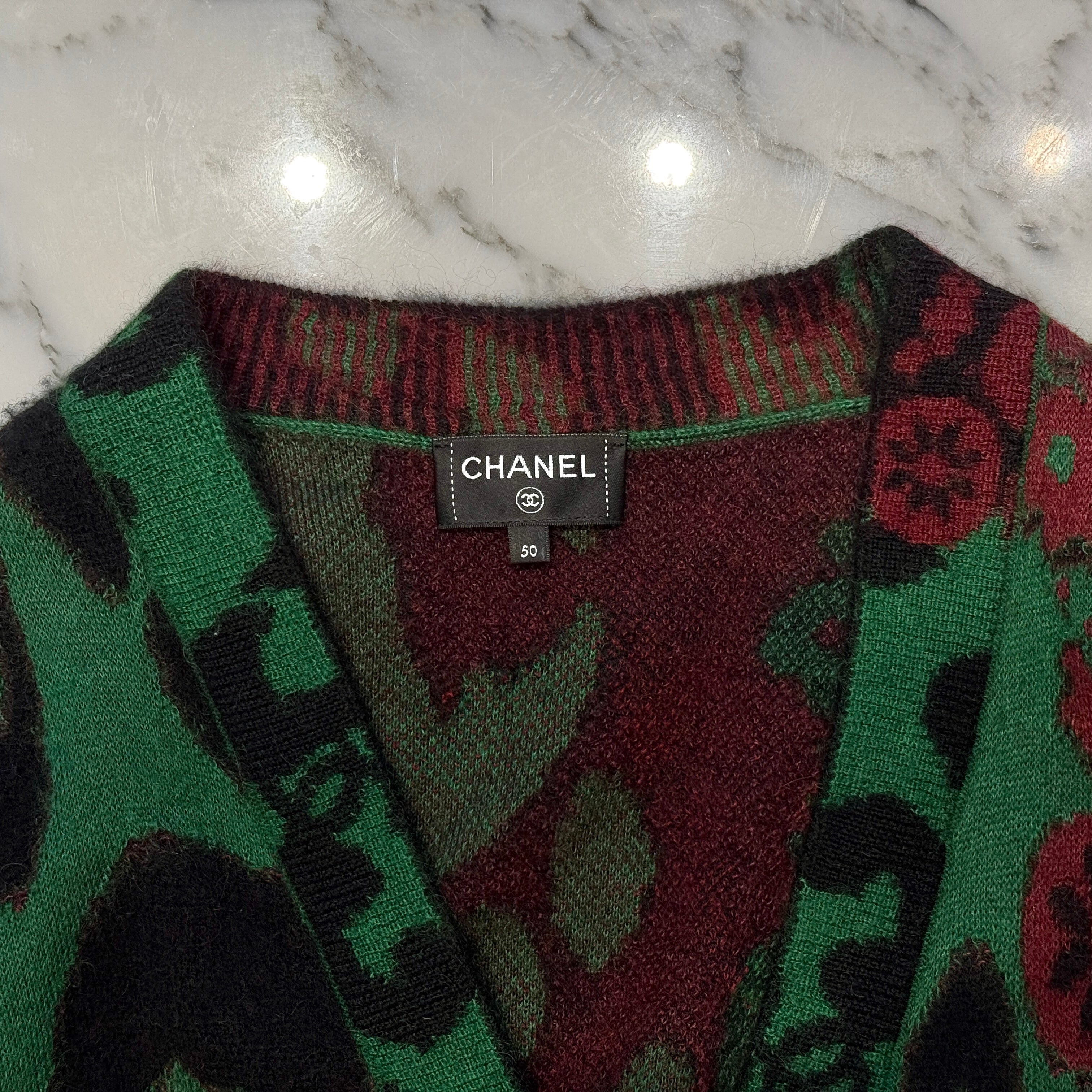 I*様 CHANEL (シャネル) ココマーク ニットカーディガン シャネルココマークカーディガン ニット