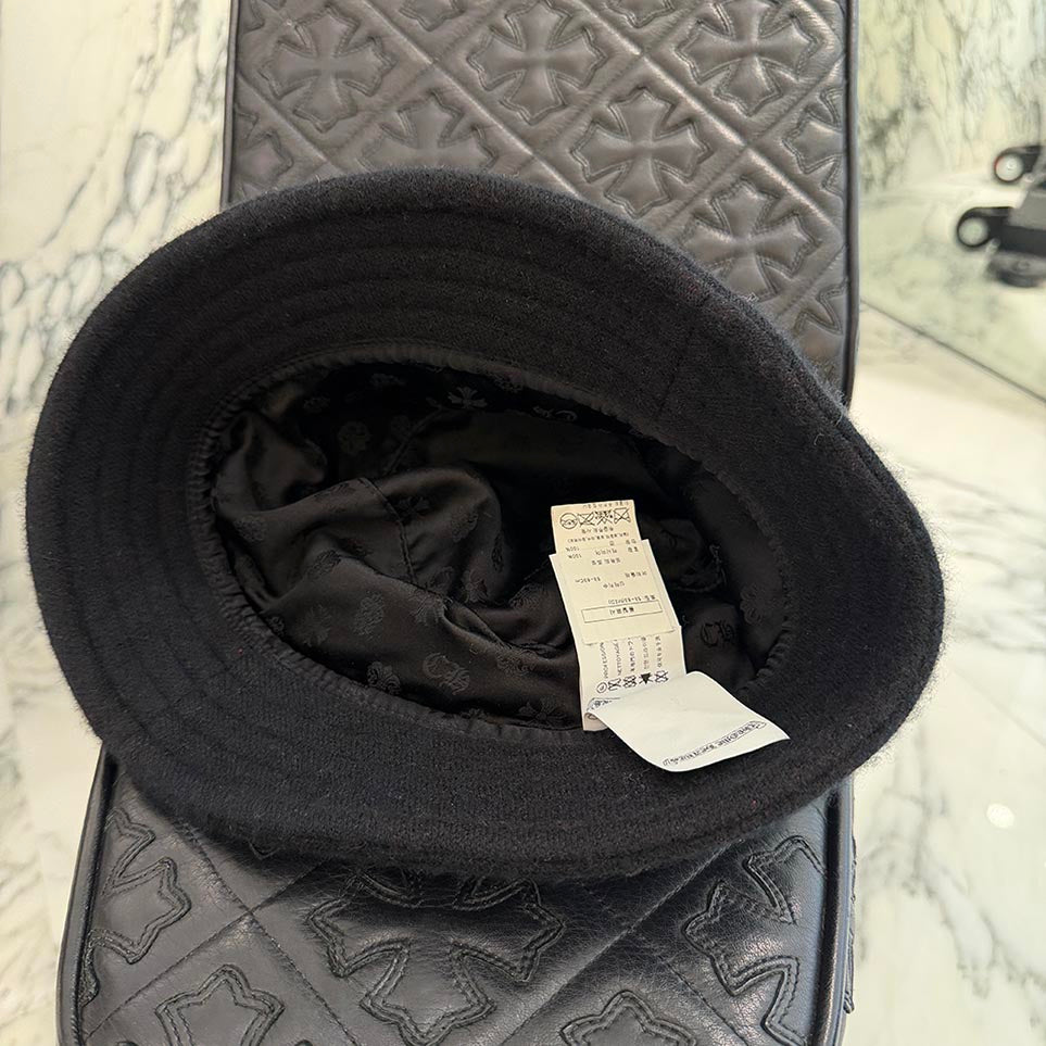 CHROME HEARTS 2024AW Cashmere CH Logo Bucket Hat Size M(28.5cm) クロムハーツ カシミア CHロゴ バケットハット サイズM(28.5cm)