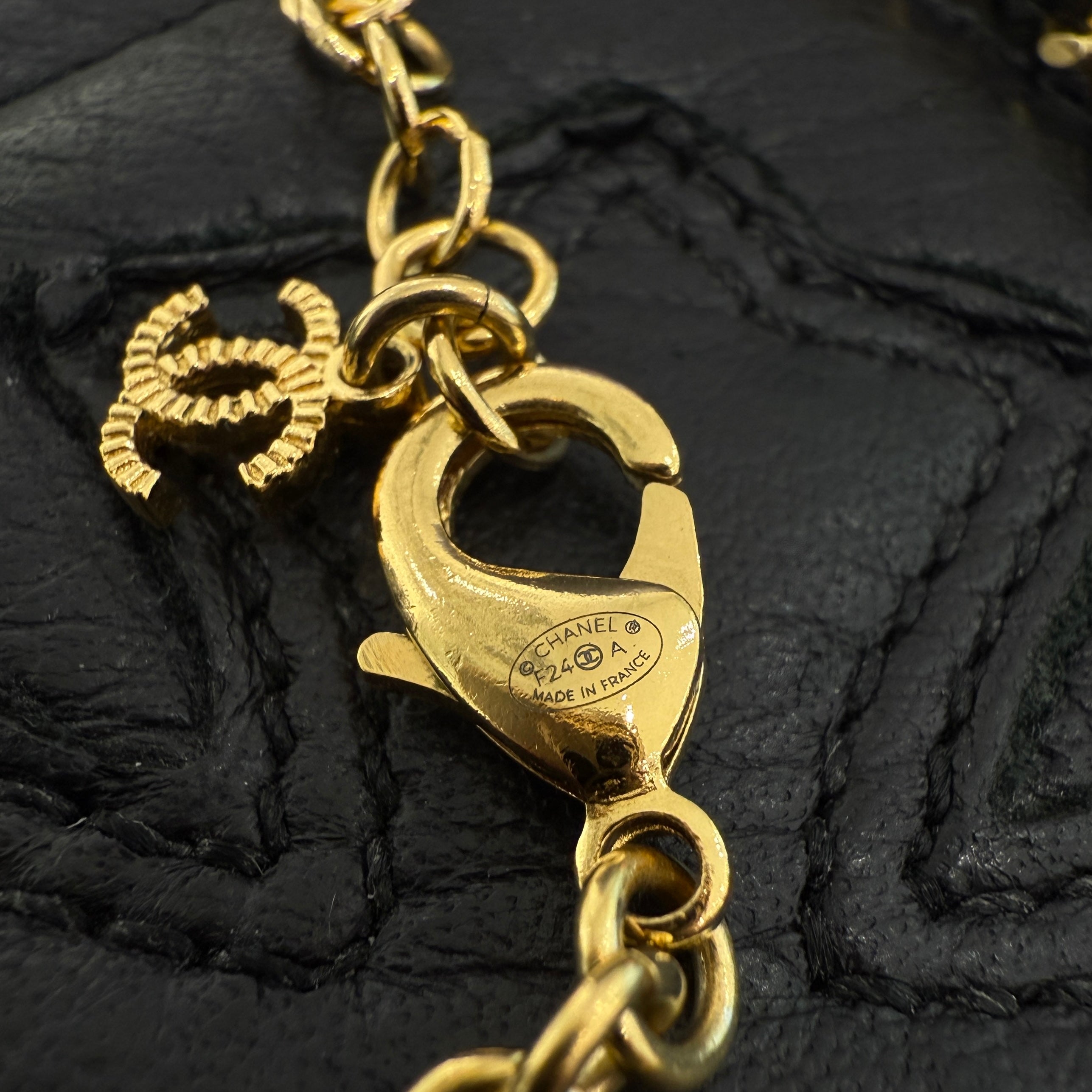 アクセサリー CHANEL Coco Mark Rhinestone Necklace CHANEL(シャネル) 70's coco mark rhinestone chain necklace ココ