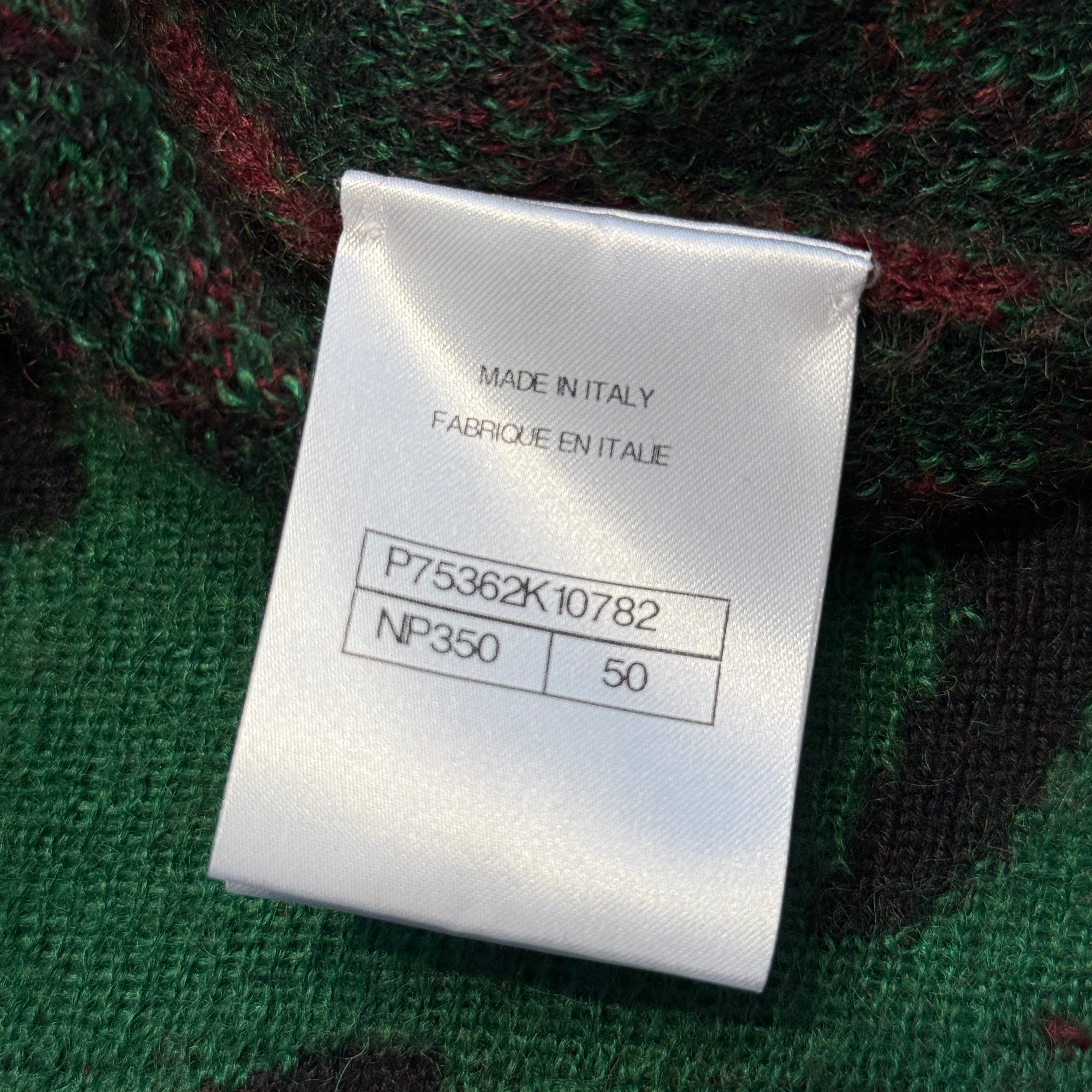 CHANEL 2023AW Coco Button Leopard Knit Cardigan P75362K10782 Size 50 シャネル ココマーク レオパード ニット カーディガン サイズ50