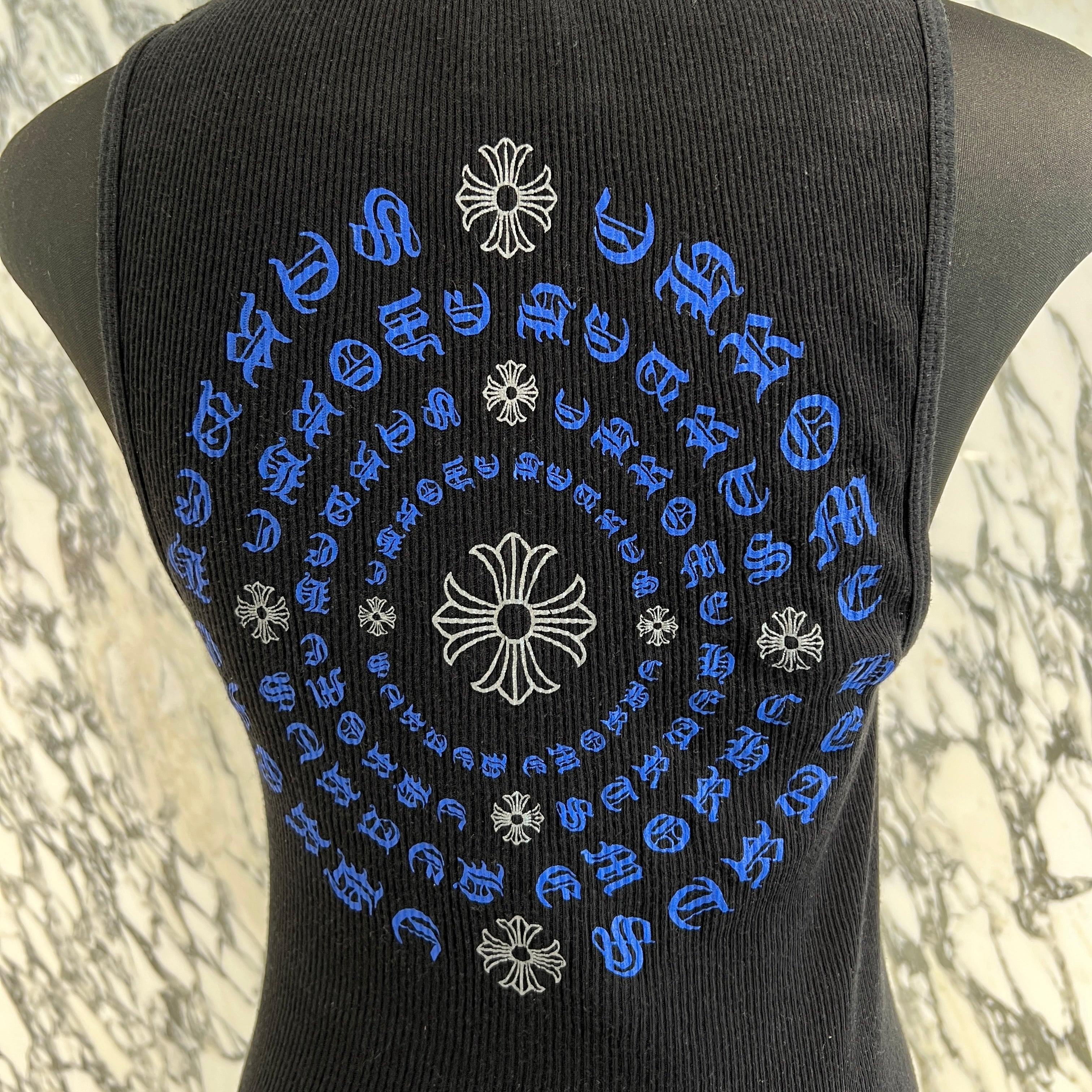 トップス chrome hearts CH plus backlogo tanktop CHROME HEARTS Triple CH Plus Back Circle Print Tank Top Size M