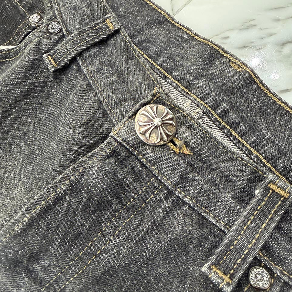 CHROME HEARTS × Levi's VNTG Cross Leather Patch Denim Pants Size 36 クロムハーツ × リーバイス ヴィンテージ クロスレザーパッチ デニムパンツ サイズ36