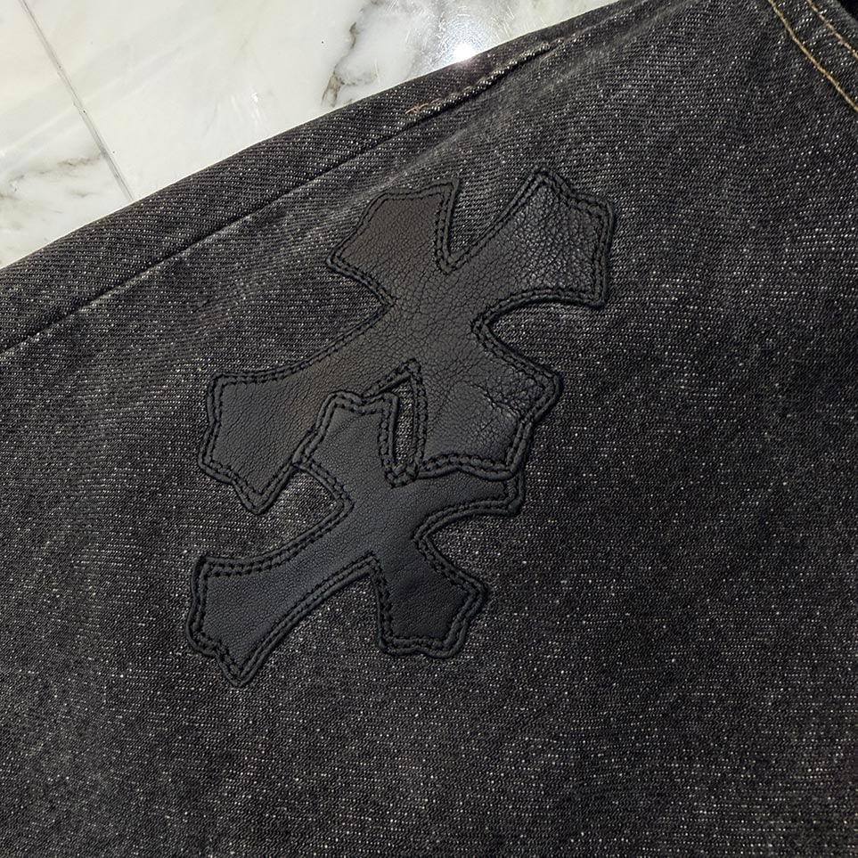 CHROME HEARTS × Levi's VNTG Cross Leather Patch Denim Pants Size 36 クロムハーツ × リーバイス ヴィンテージ クロスレザーパッチ デニムパンツ サイズ36