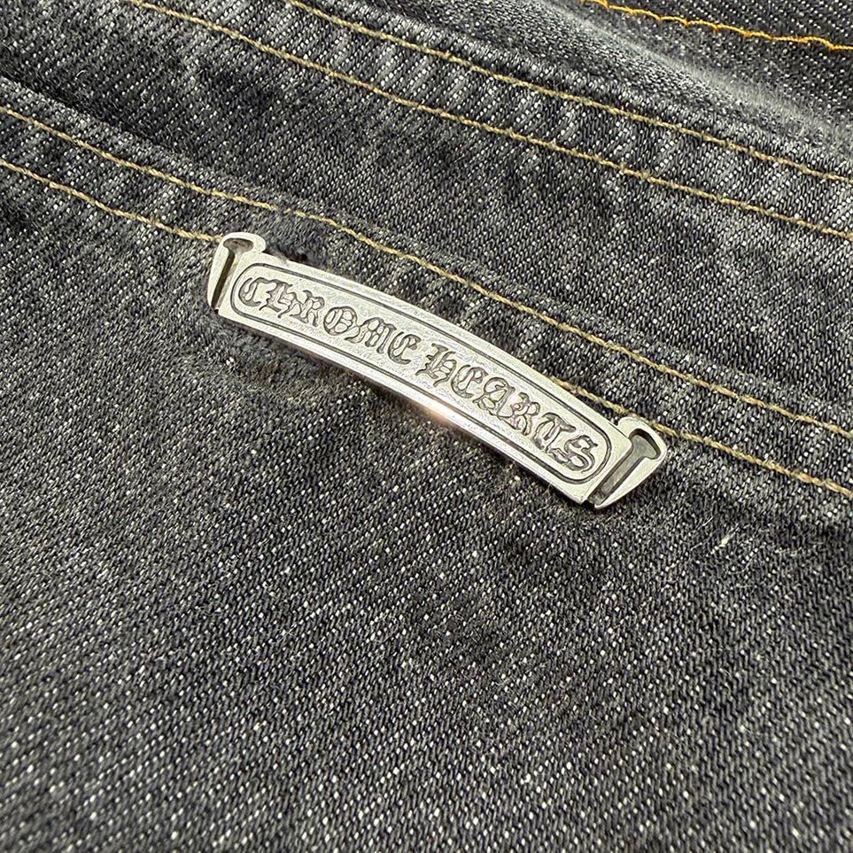 CHROME HEARTS × Levi's VNTG Cross Leather Patch Denim Pants Size 36 クロムハーツ × リーバイス ヴィンテージ クロスレザーパッチ デニムパンツ サイズ36