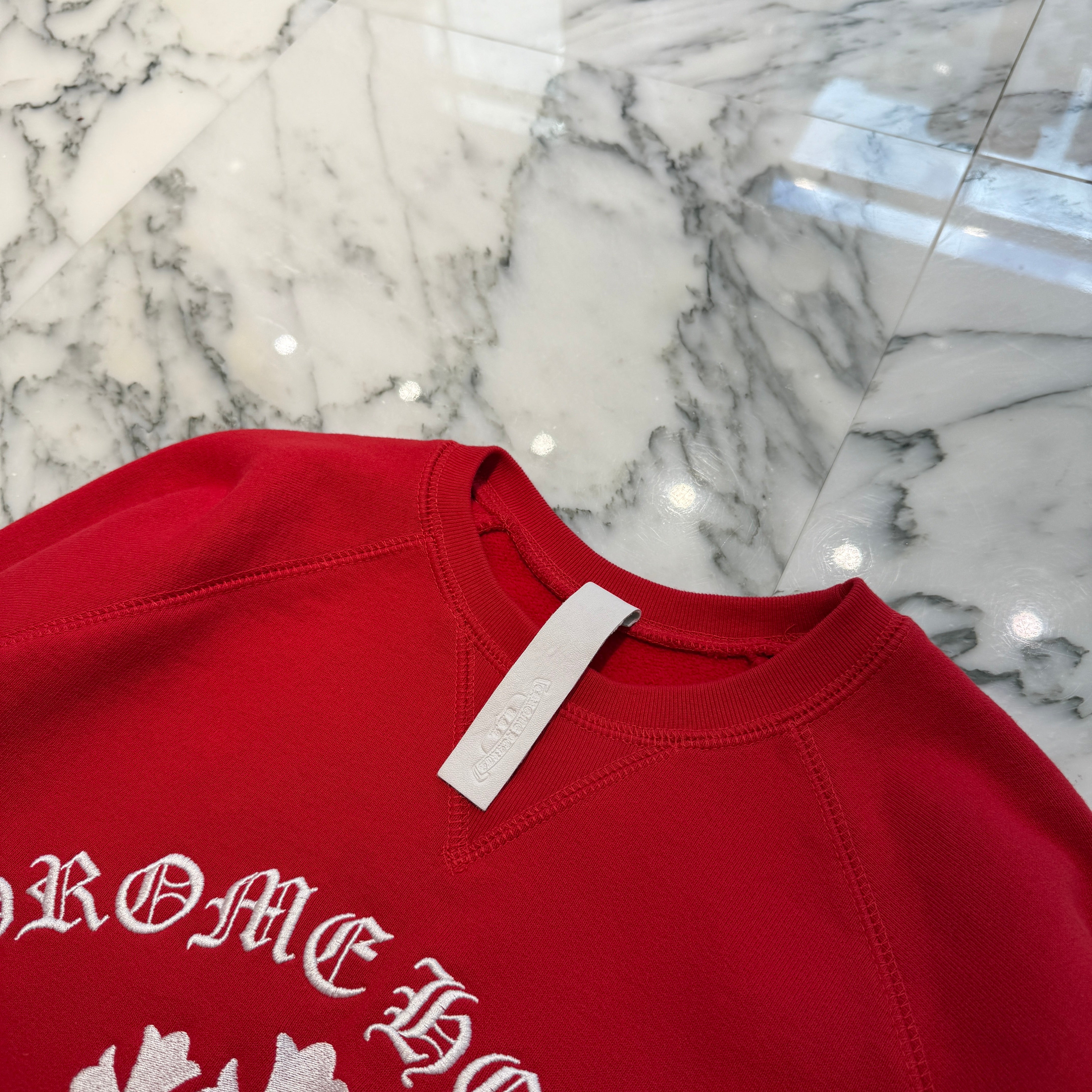 CHROME HEARTS King Taco 3 Cemetery Cross Embroidery Sweat Shirt Size L クロムハーツ キングタコ 3セメタリークロス刺繍 スウェットシャツ サイズL