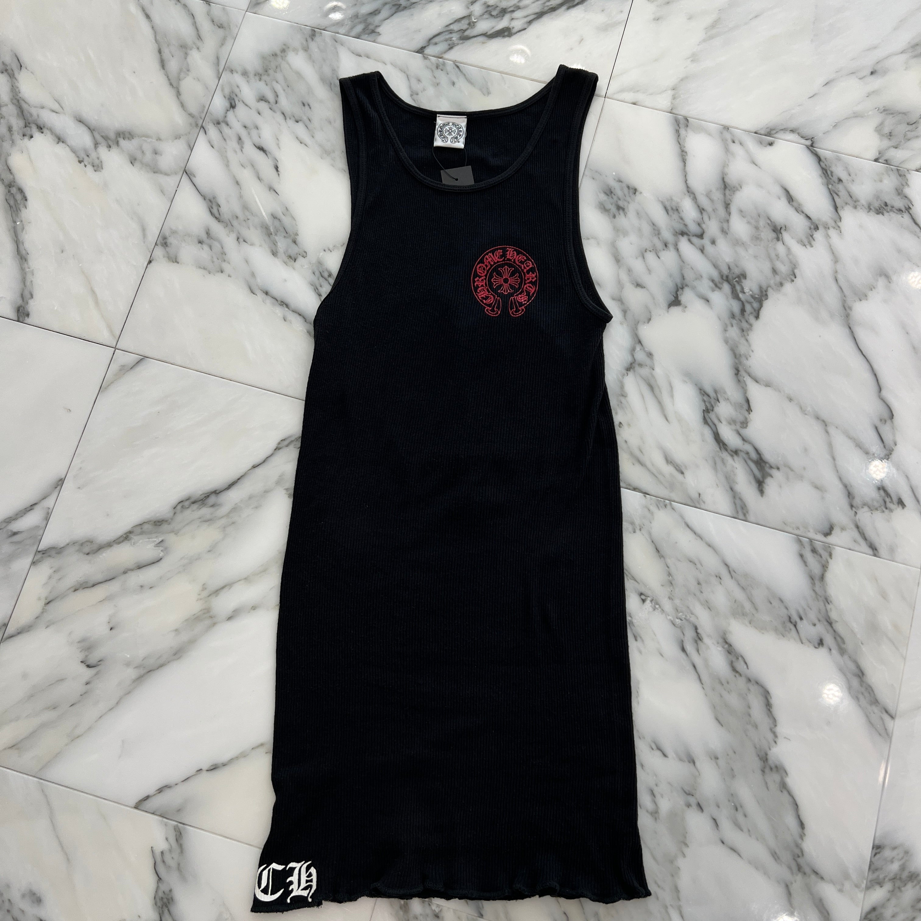 【Chrome Hearts】ホースシュー 黒タンクトップ　Mサイズ Chrome Hearts】ホースシュー 黒タンクトップMサイズ