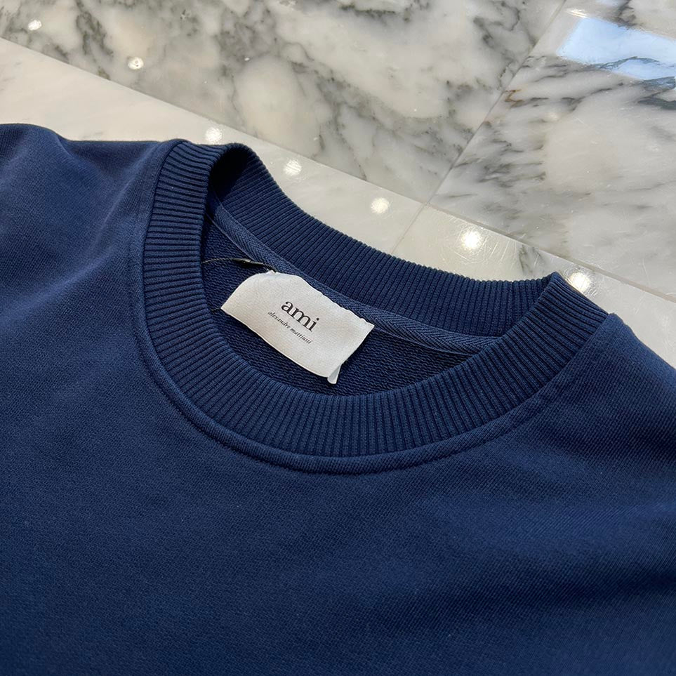 AMI PARIS Alexandre Mattiussi Crewneck Sweat Shirt USW001.730 Size L アミパリス アレクサンドルマテュッシス クルーネック スウェットシャツ サイズL