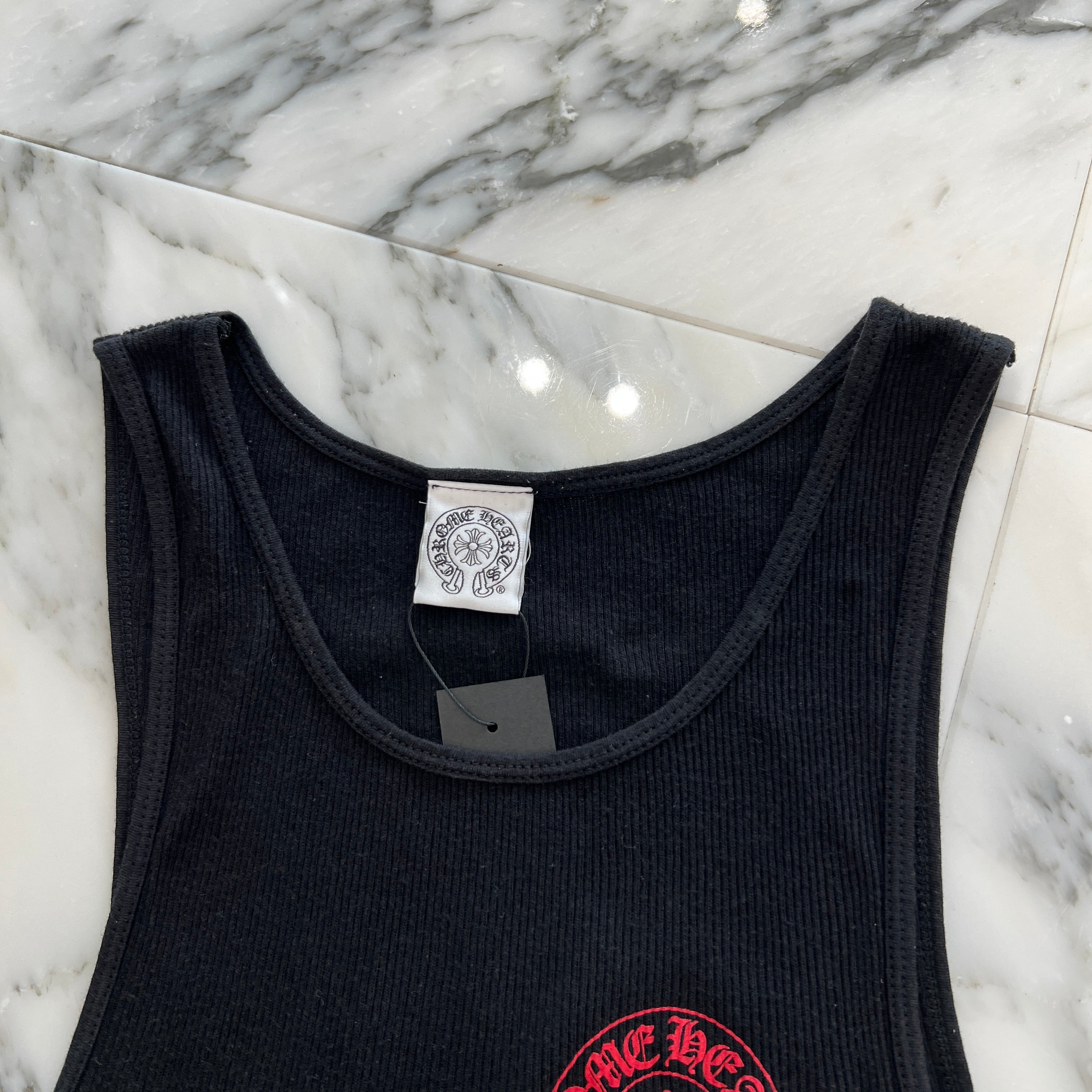 CHROME HEARTS Back Cross Horseshoe Tank Top Size M クロムハーツ バッククロス ホースシュータンクトップ サイズM