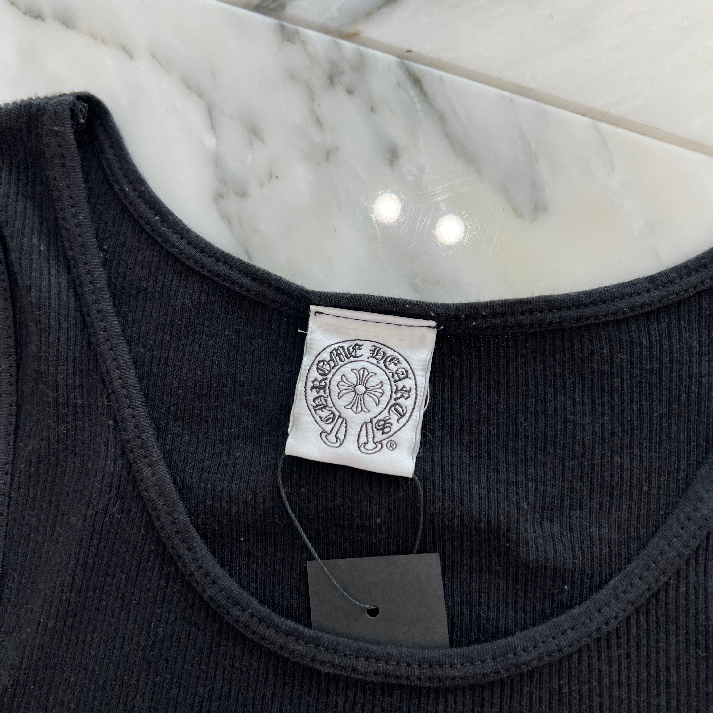 CHROME HEARTS Back Cross Horseshoe Tank Top Size M クロムハーツ バッククロス ホースシュータンクトップ サイズM