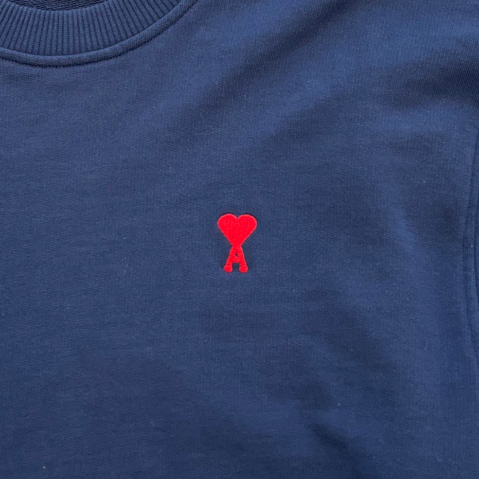 AMI PARIS Alexandre Mattiussi Crewneck Sweat Shirt USW001.730 Size L アミパリス アレクサンドルマテュッシス クルーネック スウェットシャツ サイズL