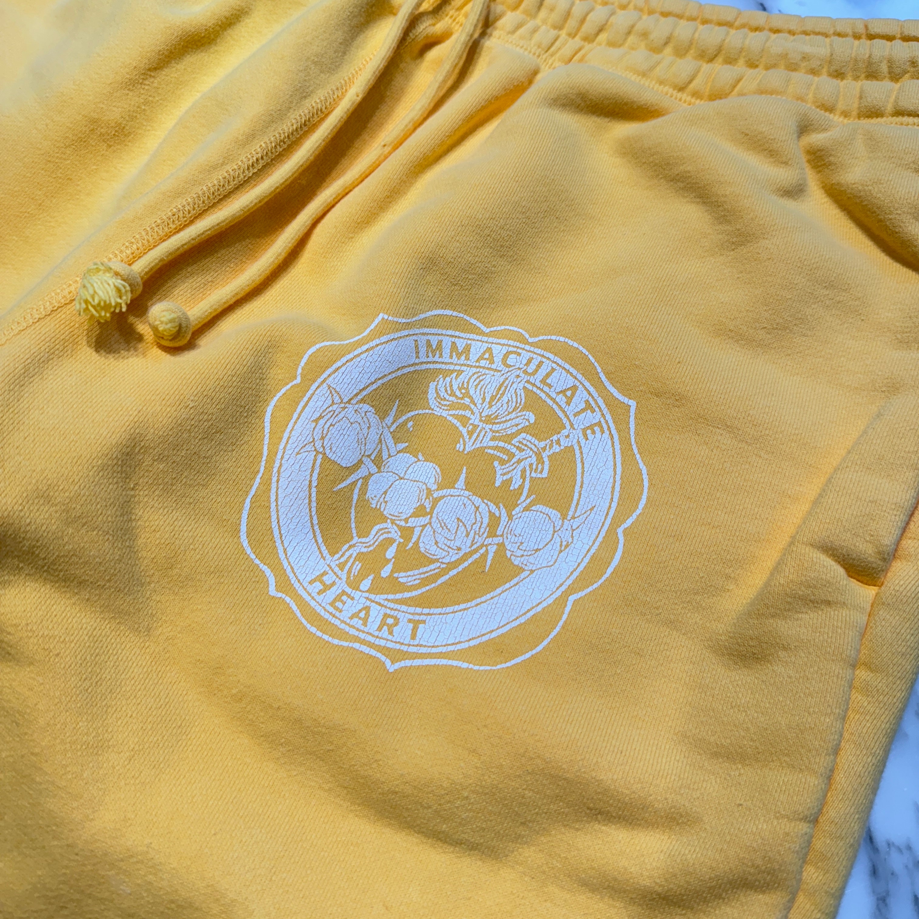 SAINT Mxxxxxx × DENIMTEARS 2021AW Distressed College Logo Sweat Pants SM-A21-0000-053 Size M セントマイケル×デニムティアーズ ユーズド加工 カレッジロゴ スウェットパンツ サイズM